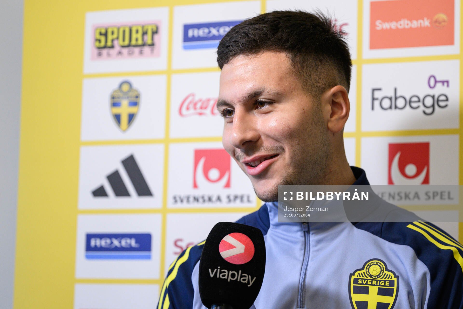 Roony Bardghji of the Swedish men's national football team