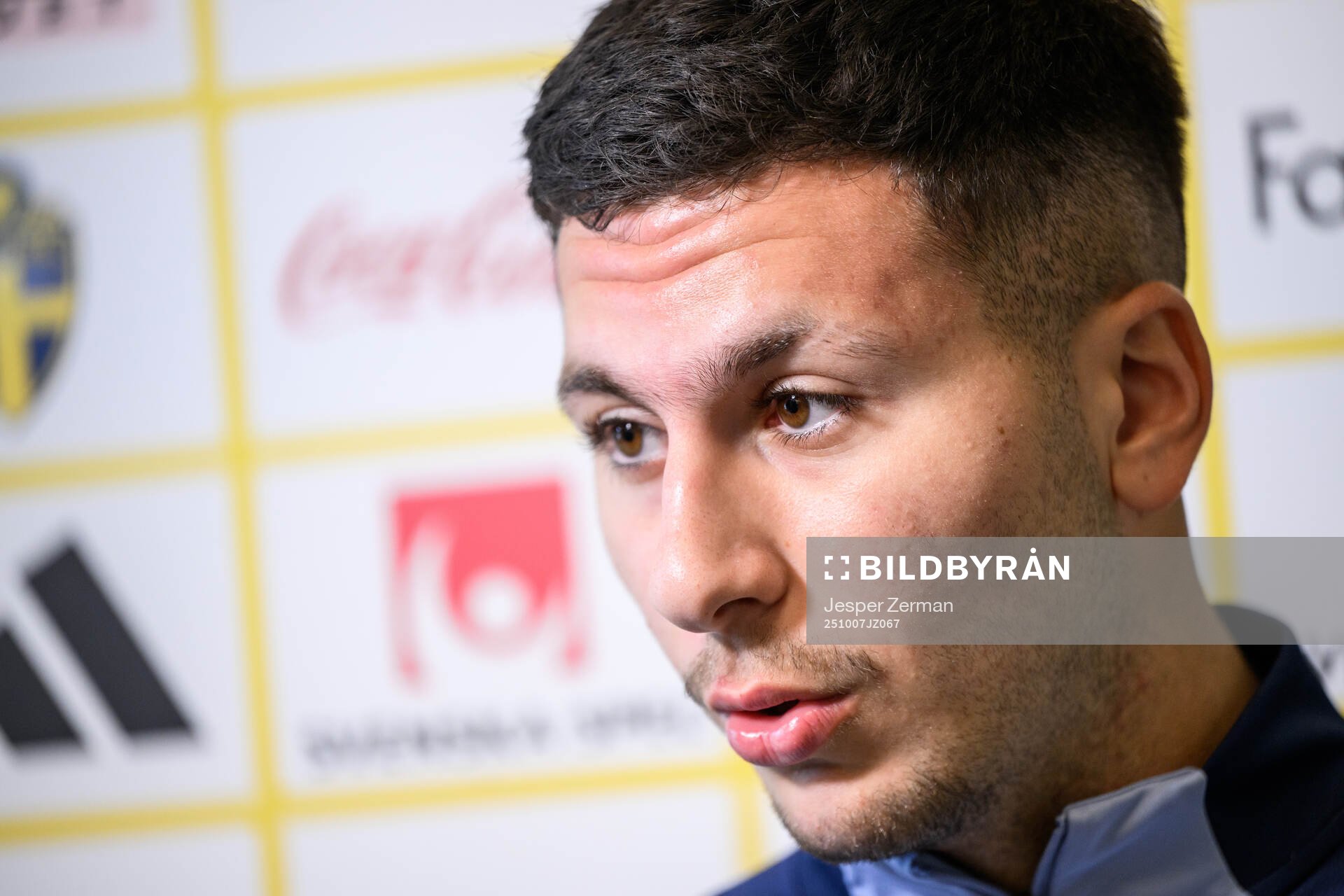 Roony Bardghji of the Swedish men's national football team