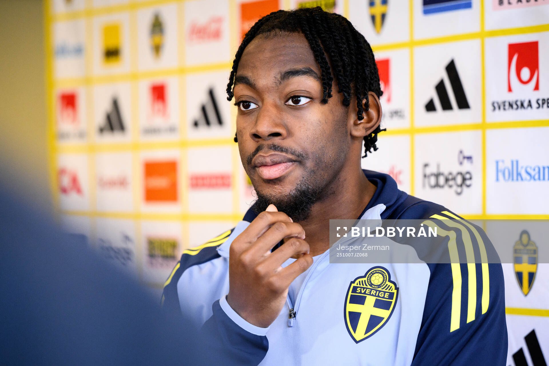 Anthony Elanga of the Swedish men's national football team