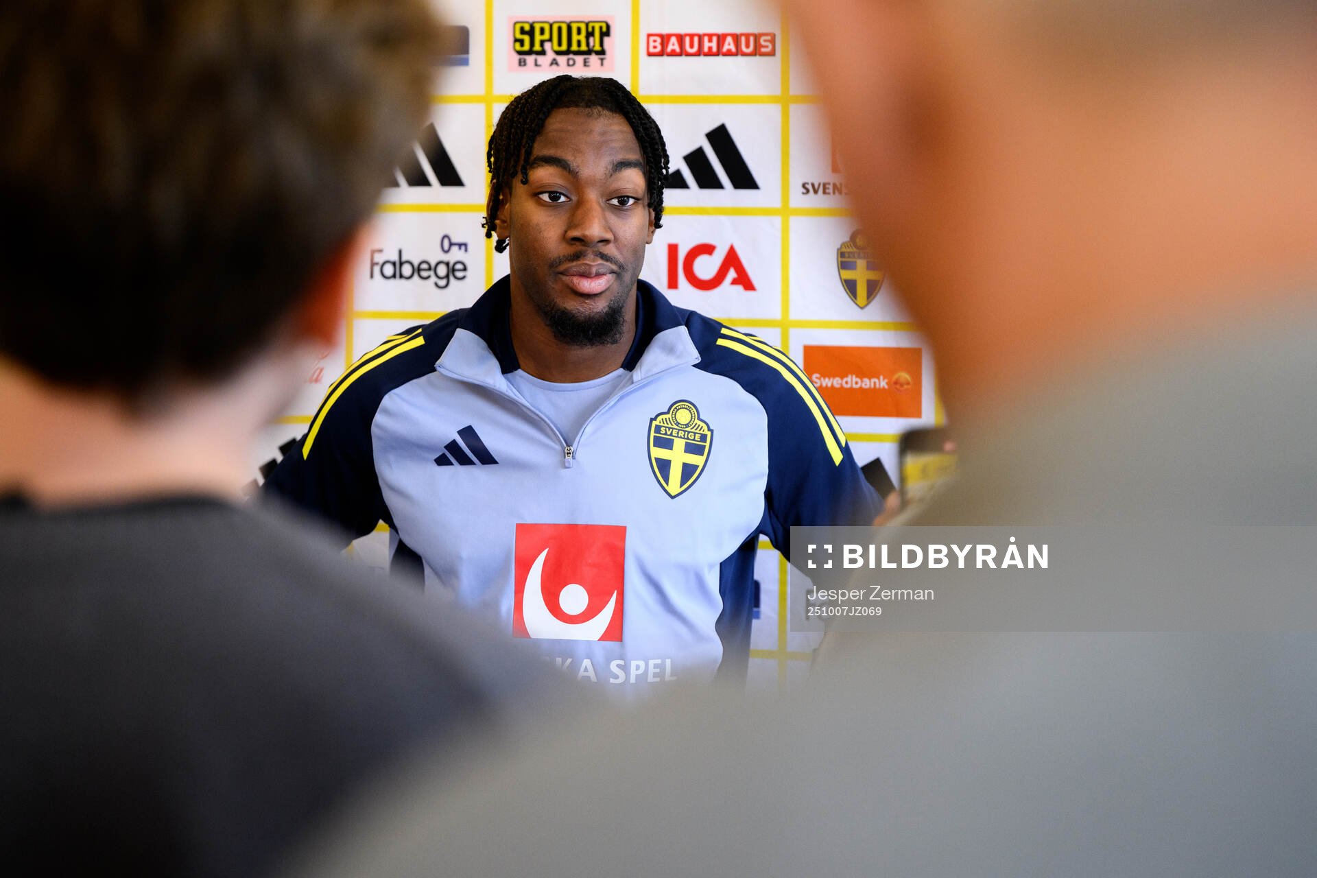 Anthony Elanga of the Swedish men's national football team