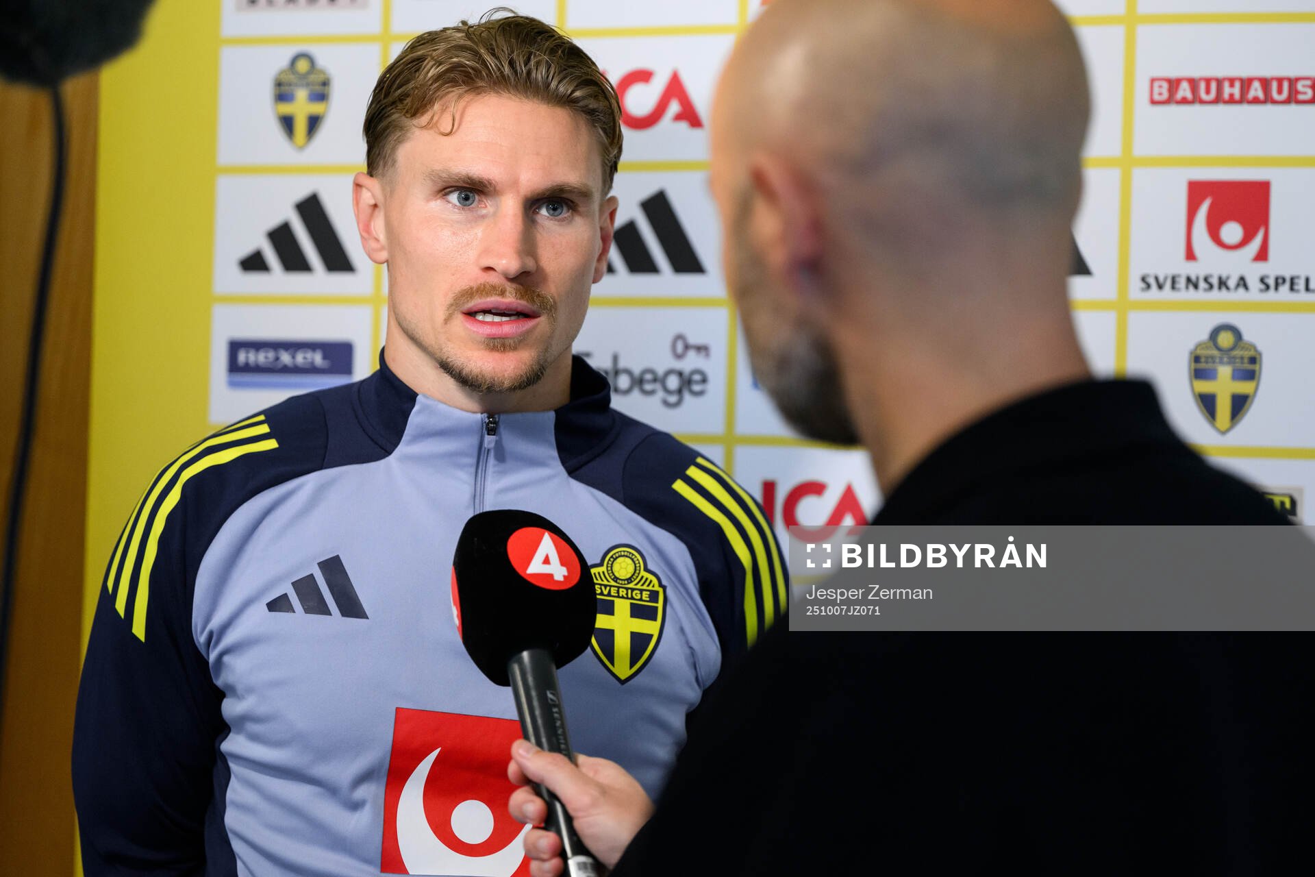 Carl Starfelt of the Swedish men's national football team