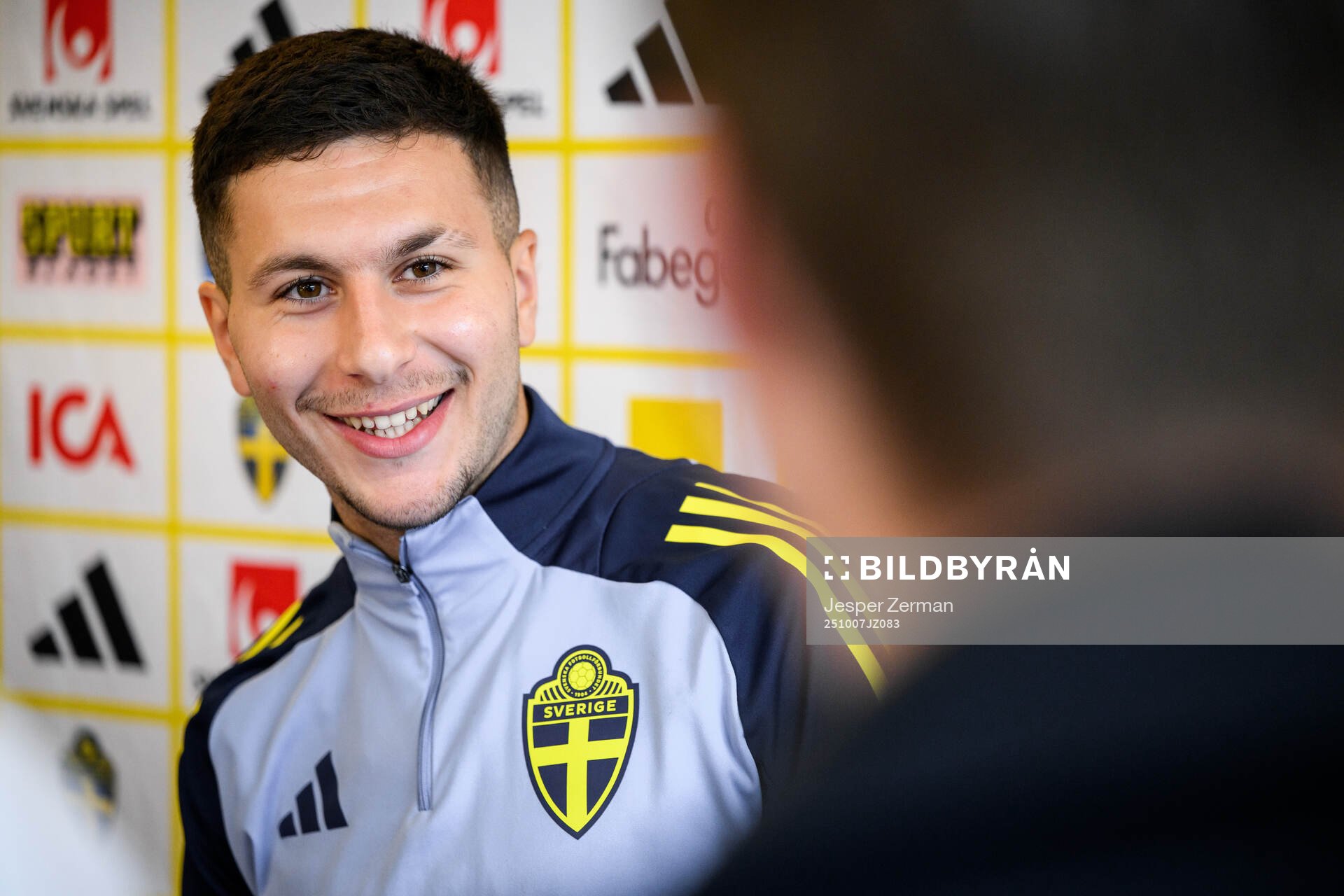 Roony Bardghji of the Swedish men's national football team