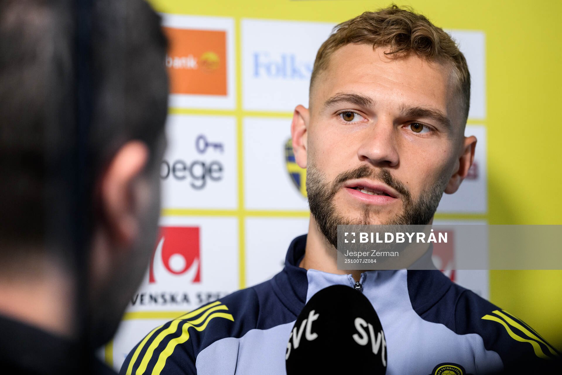 Jesper Karlström of the Swedish men's national football