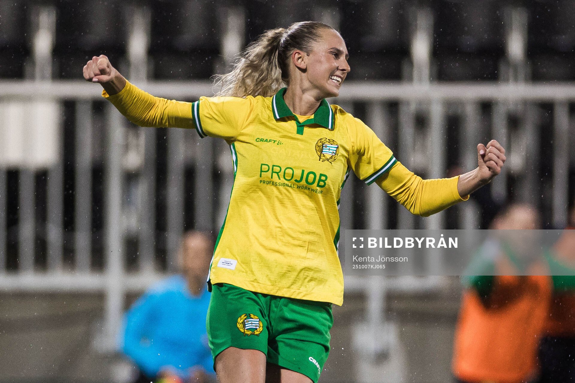 Ellen Wangerheim of Hammarby celebrates