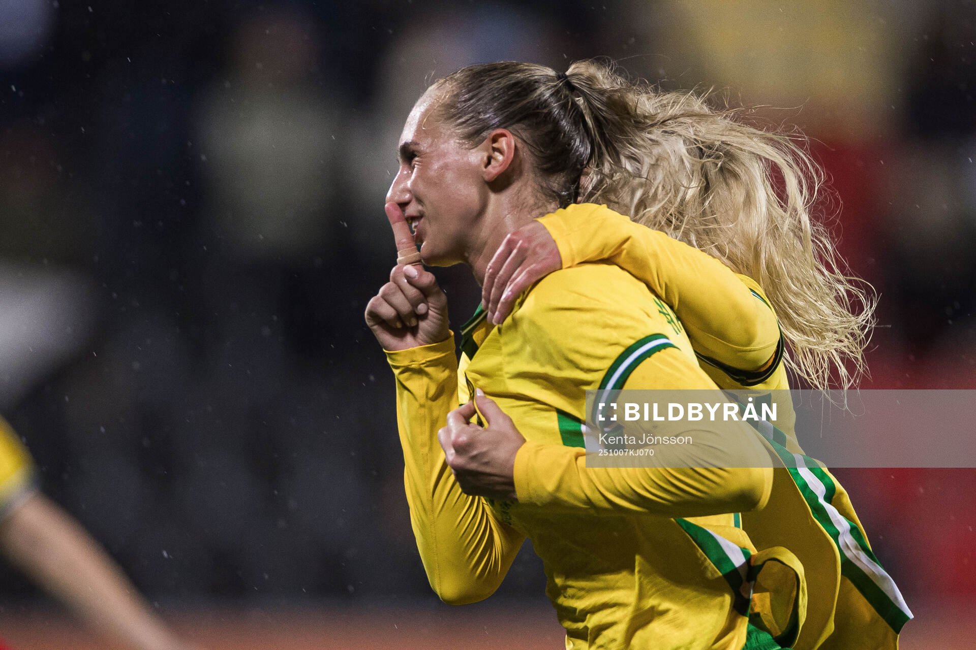 Ellen Wangerheim of Hammarby celebrates