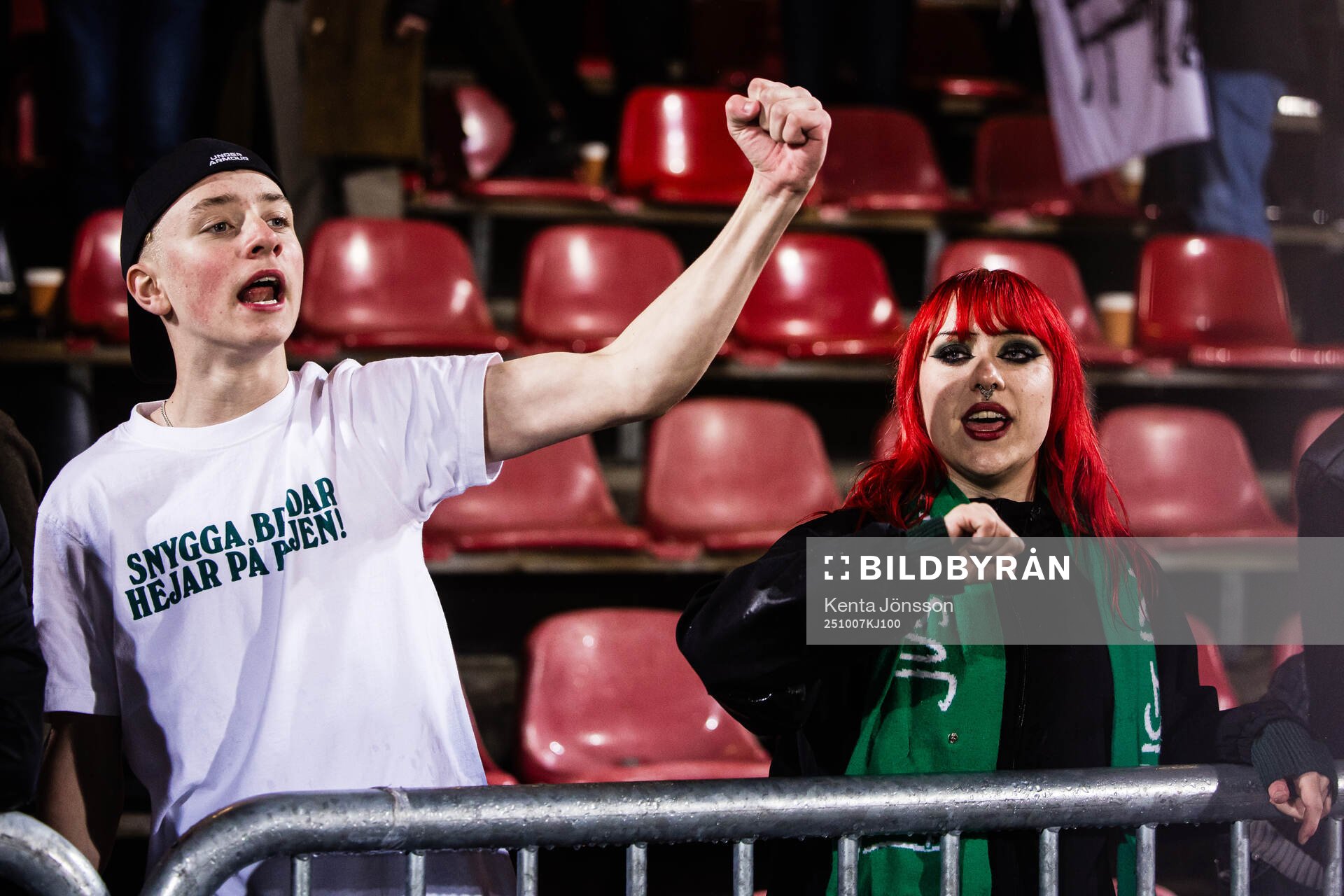 Supporters of Hammarby celebrates