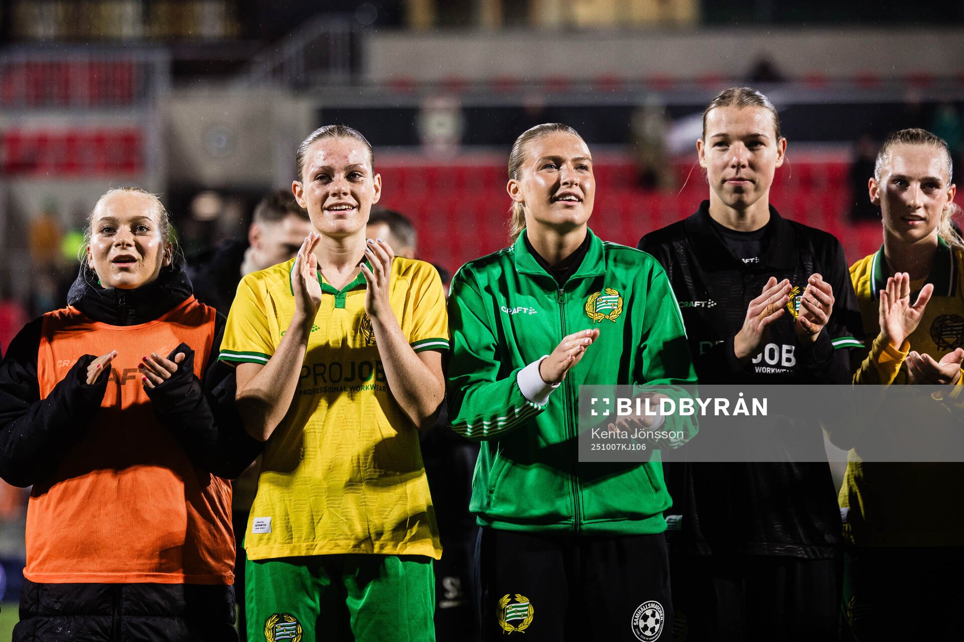Sofia Reidy of Hammarby celebrates