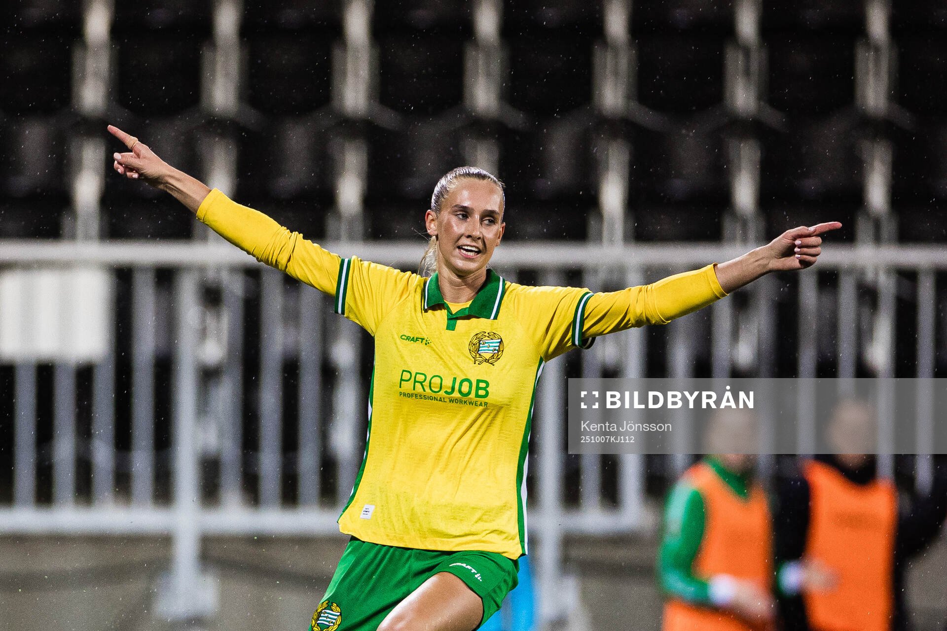 Ellen Wangerheim of Hammarby celebrates