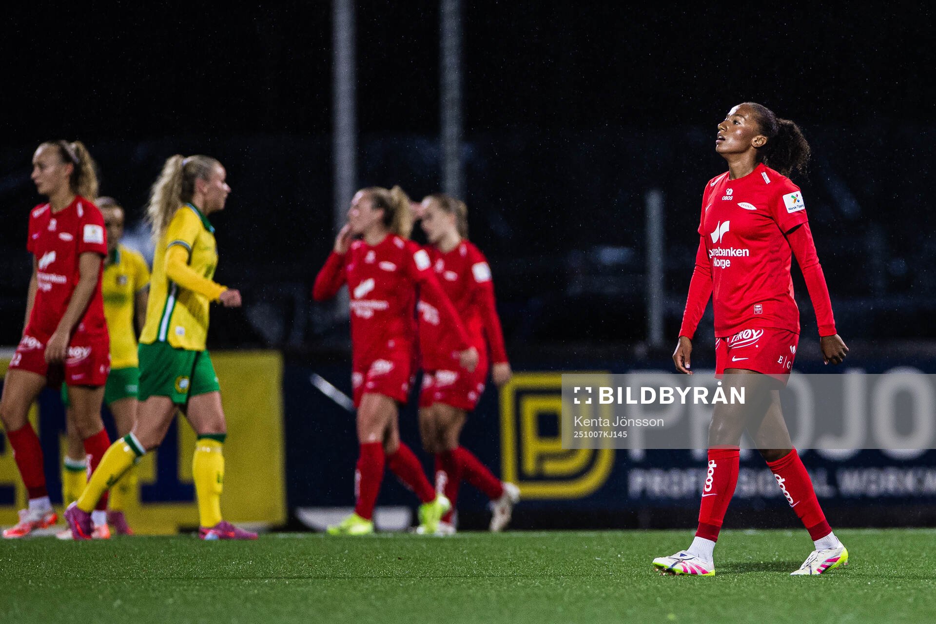 Cassandra Bogere of Brann looks dejected