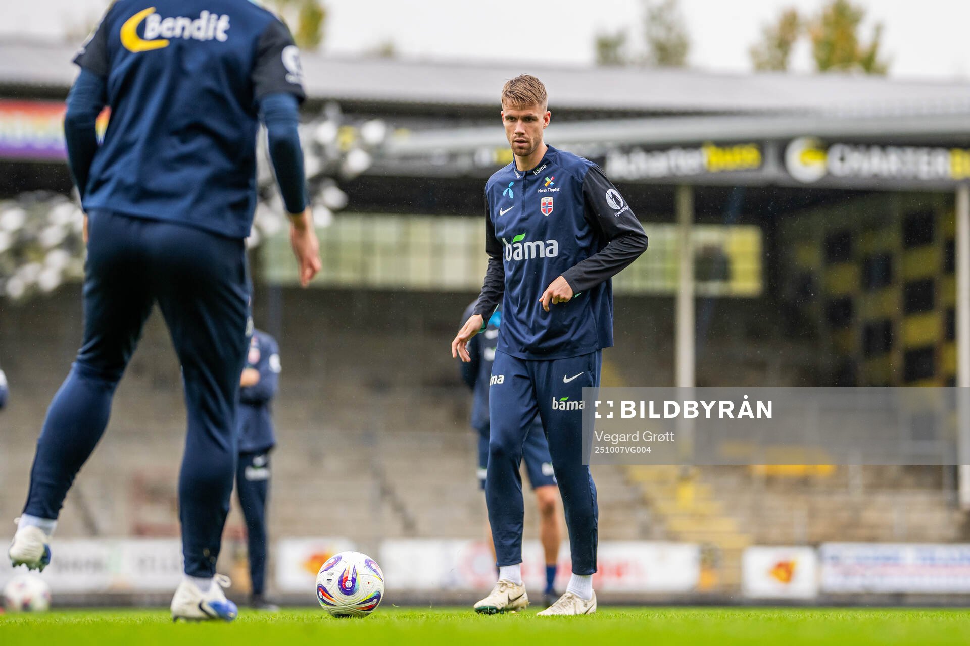 Kristoffer Ajer of the Norwegian national football team