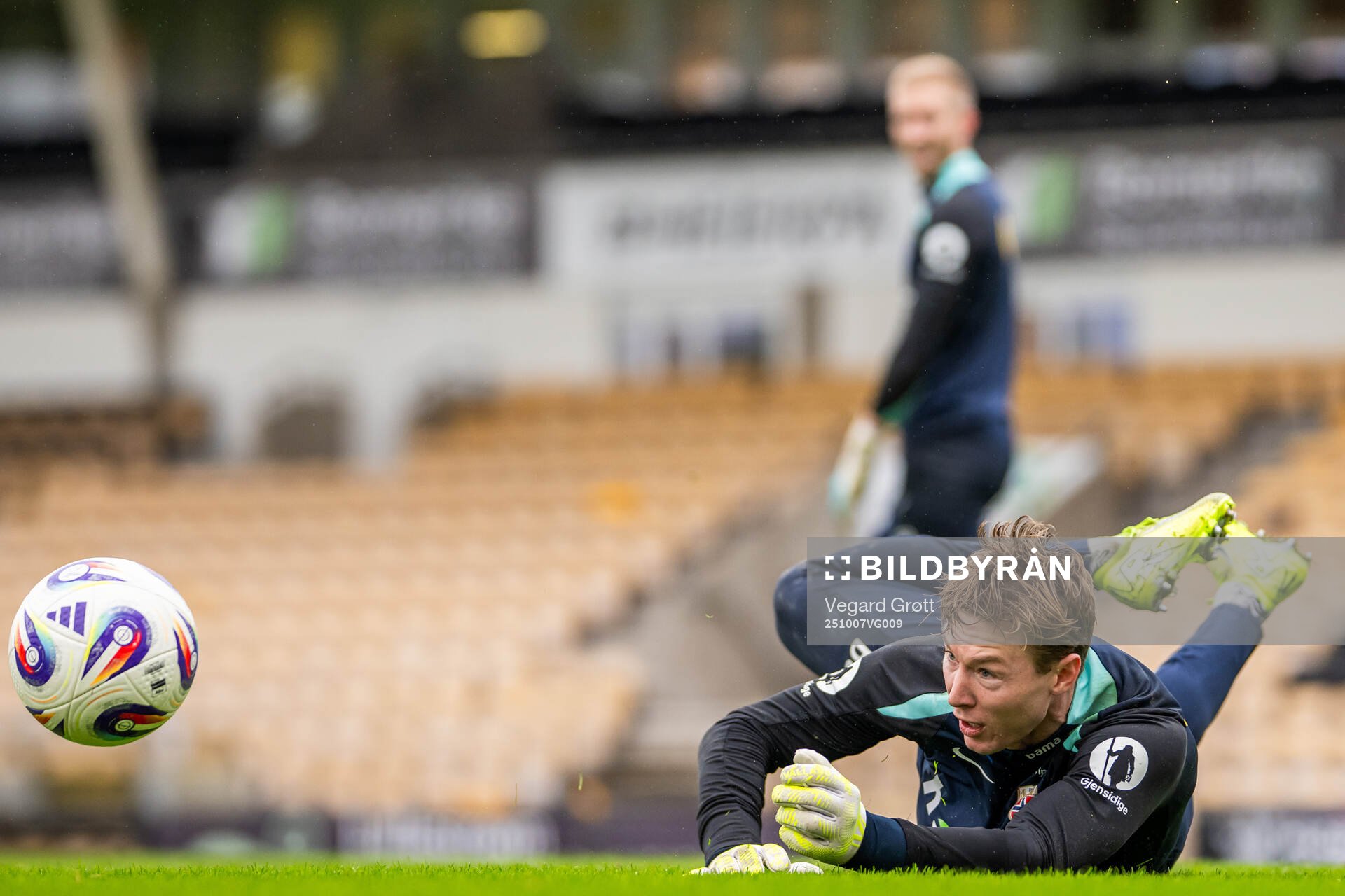 Goalkeeper Mathias Dyngeland of the Norwegian national