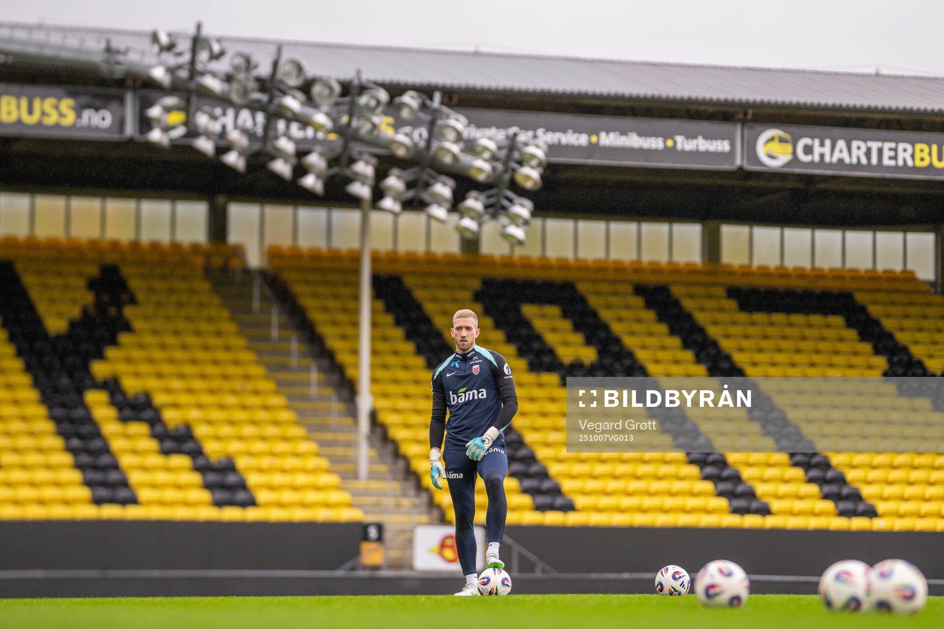 Goalkeeper Egil Selvik of the Norwegian national football