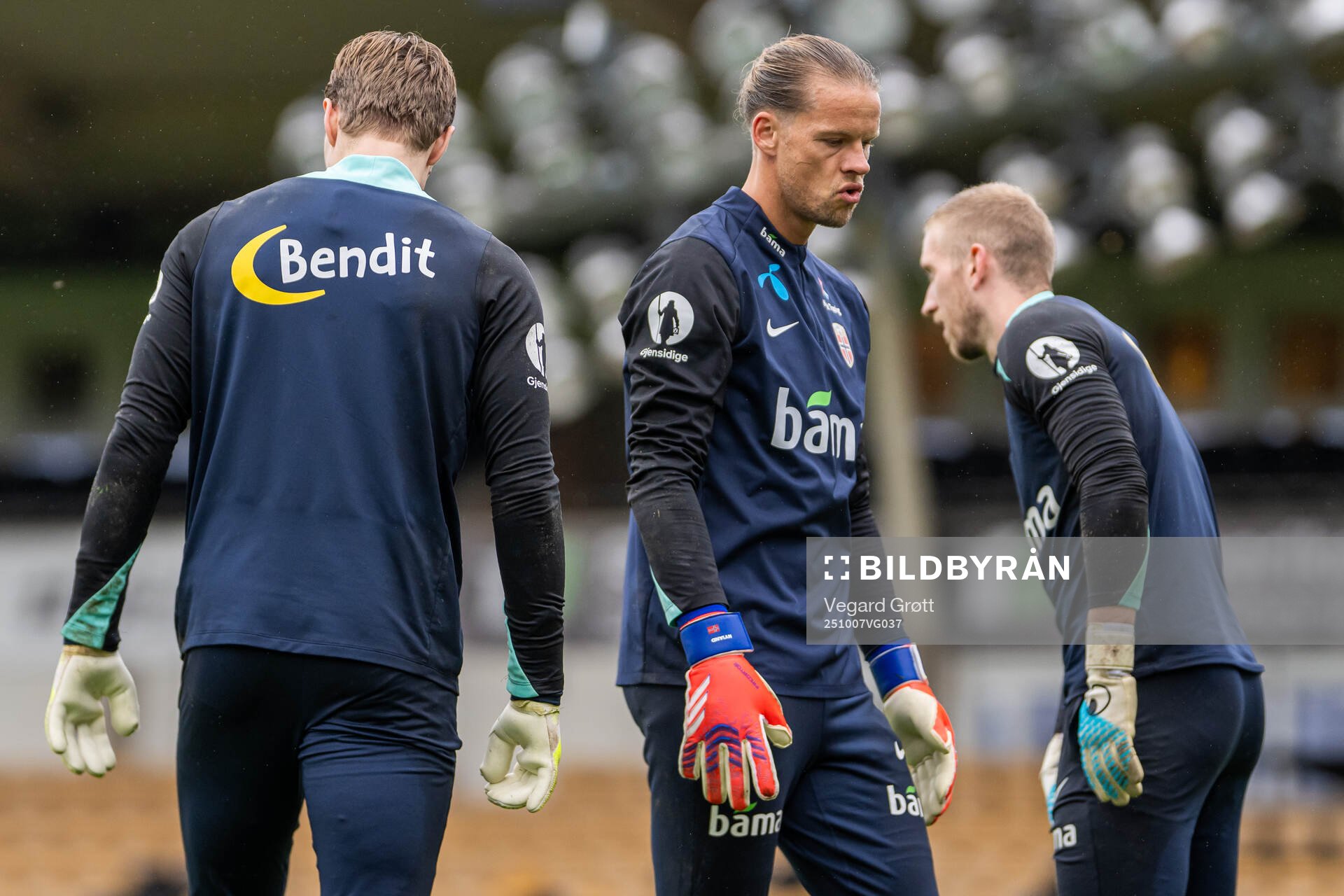 Goalkeeper Ørjan Håskjold Nyland of the Norwegian