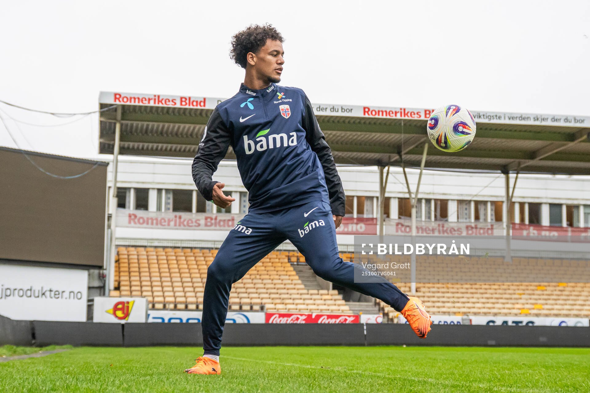 Oscar Bobb of the Norwegian national football team