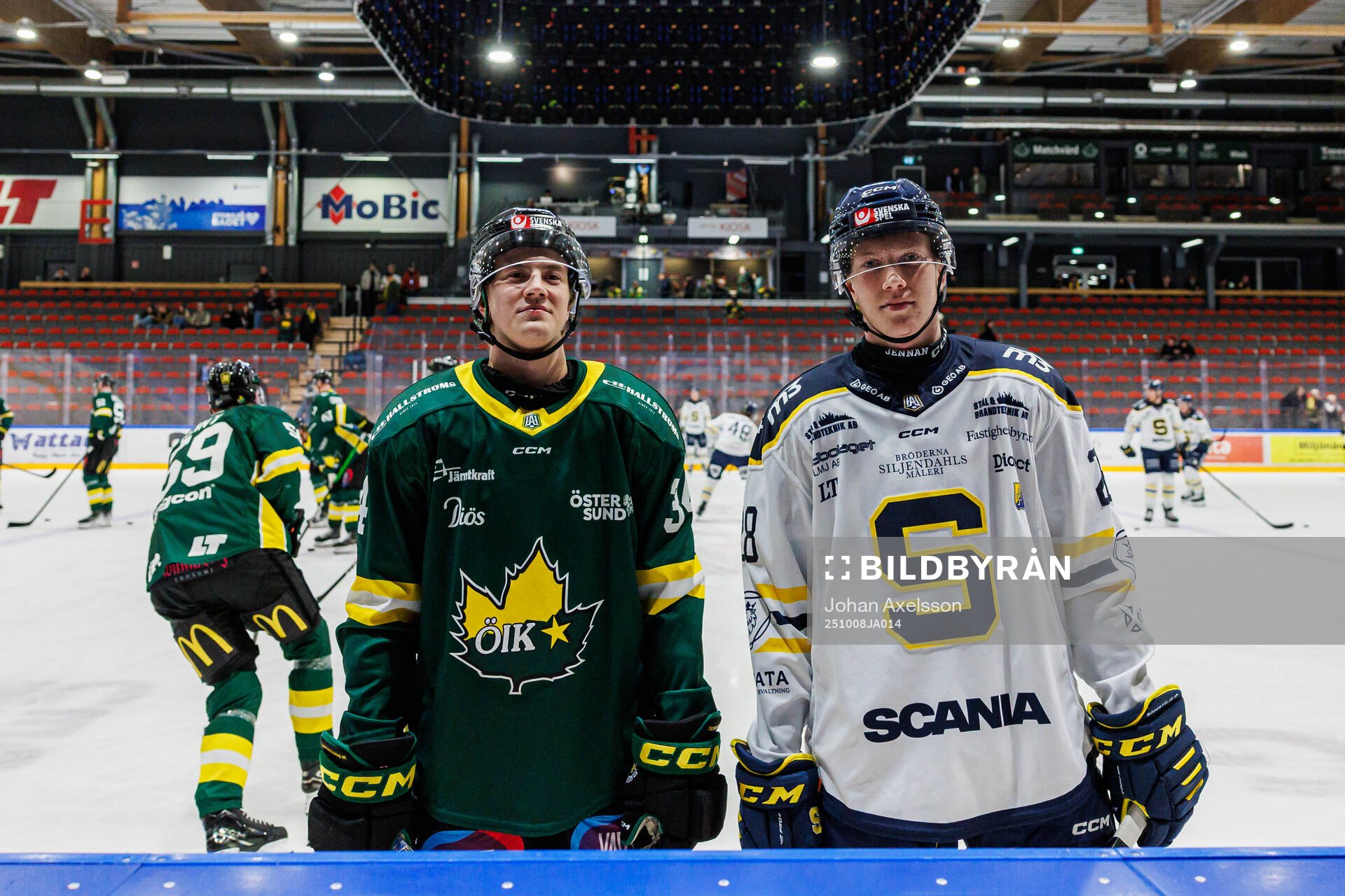 Östersunds Filip Hesselvall och Södertäljes Adam