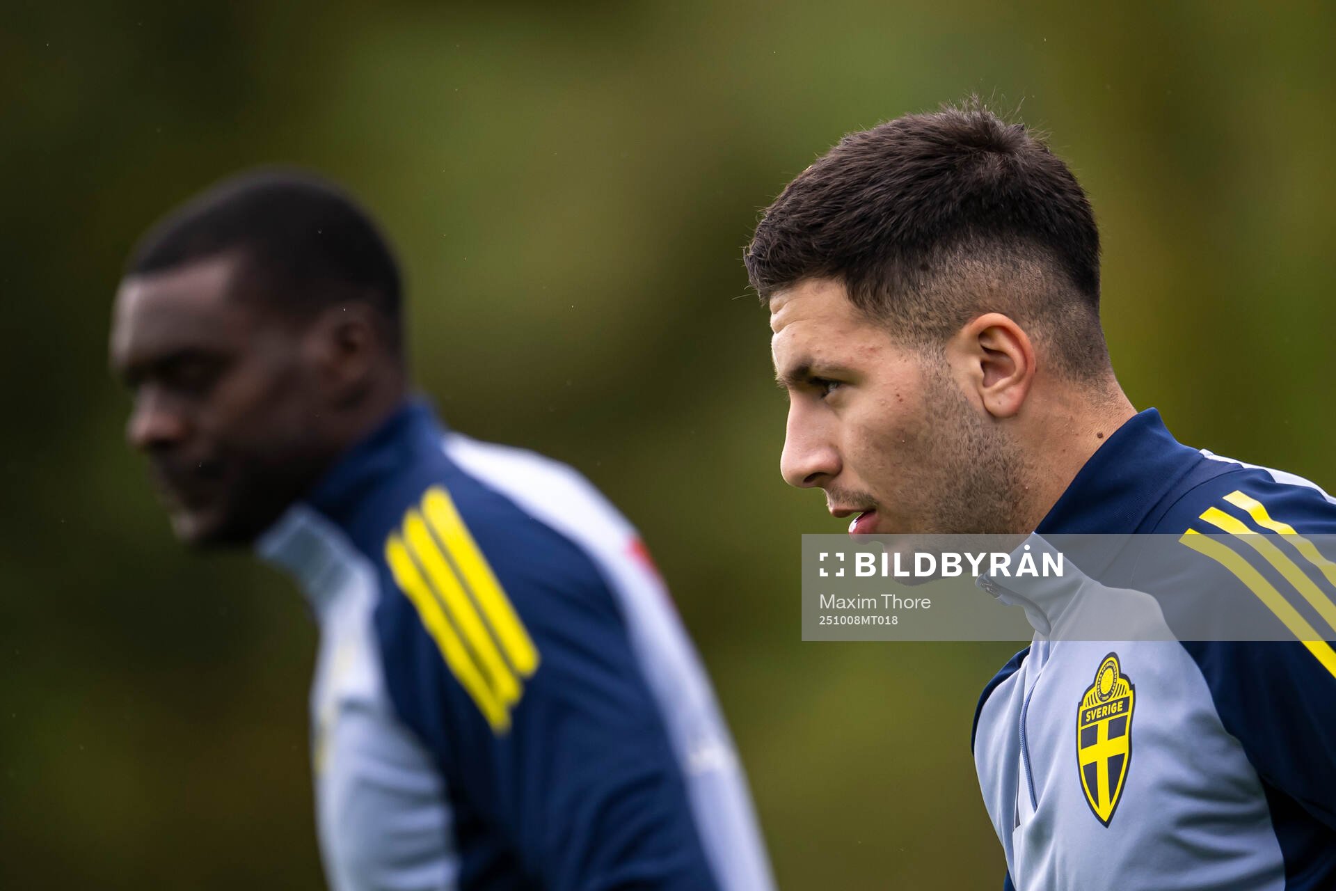 Ken Sema and Roony Bardghji of the Swedish men's national