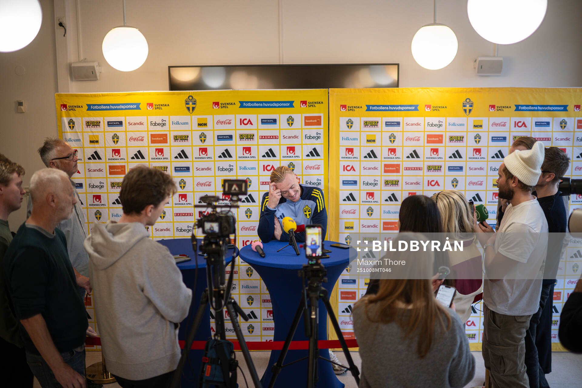 Isac Lidberg of the Swedish national football team in a