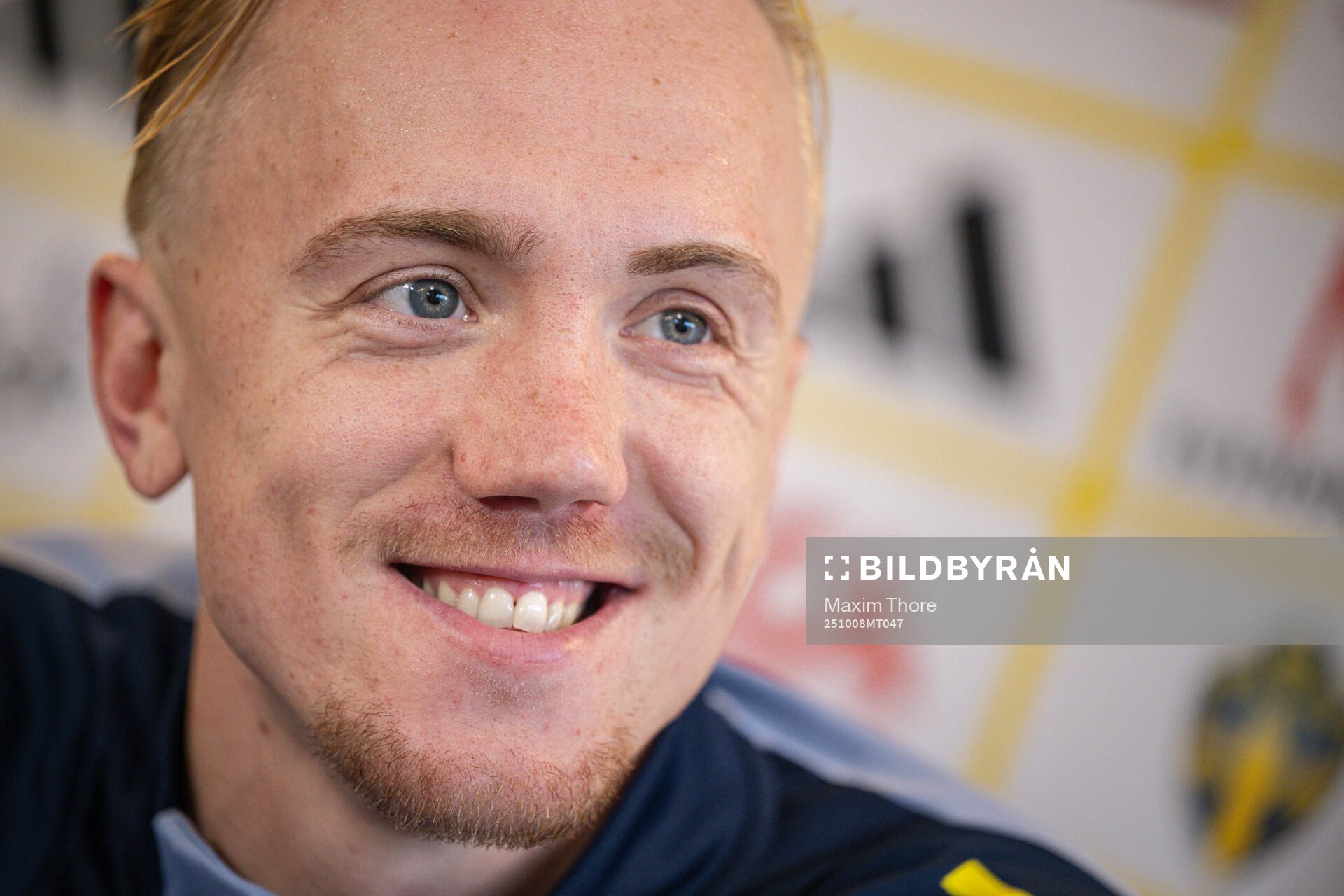 Isac Lidberg of the Swedish national football team in a
