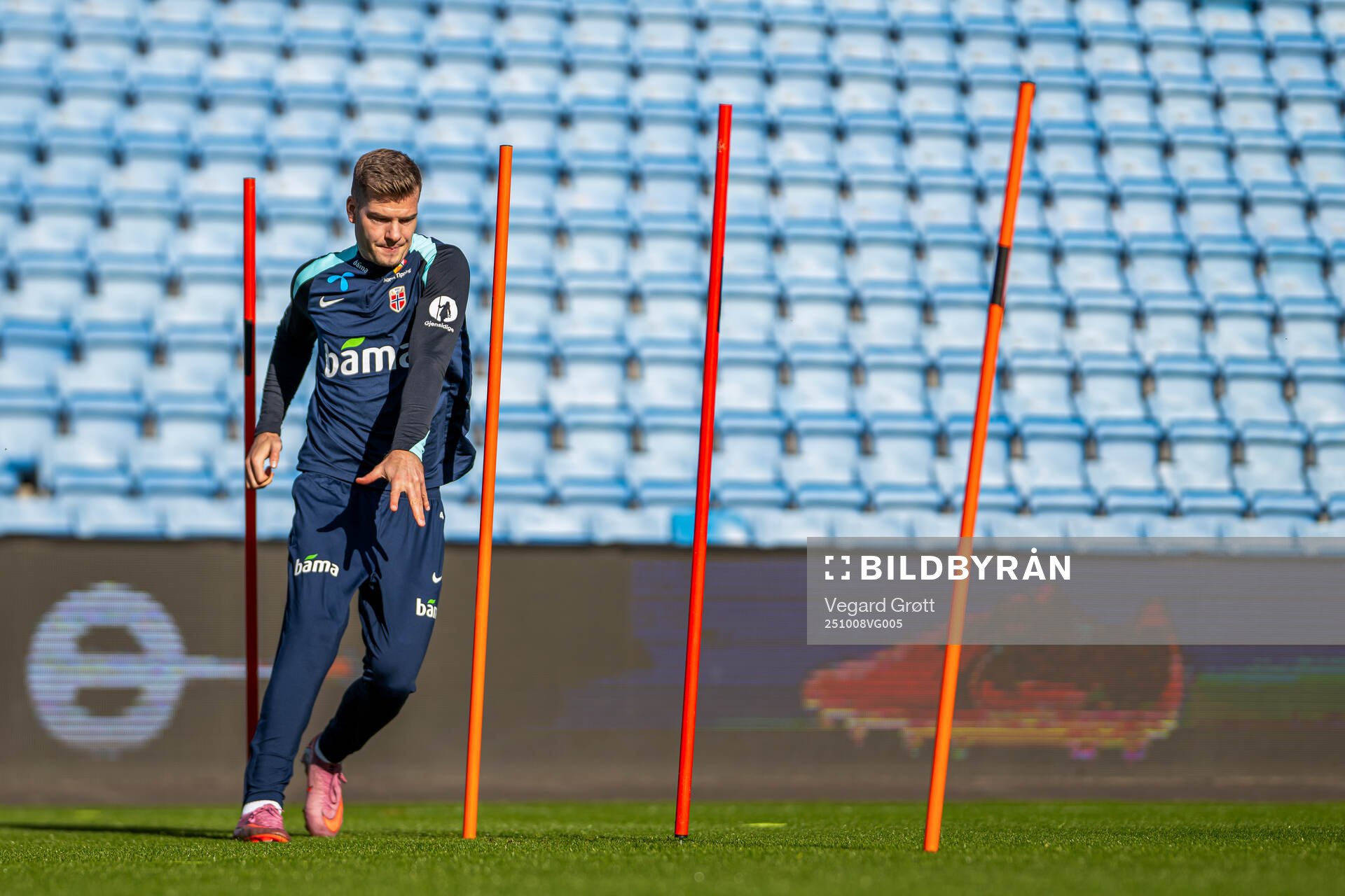 Alexander Sørloth of the Norwegian national football team