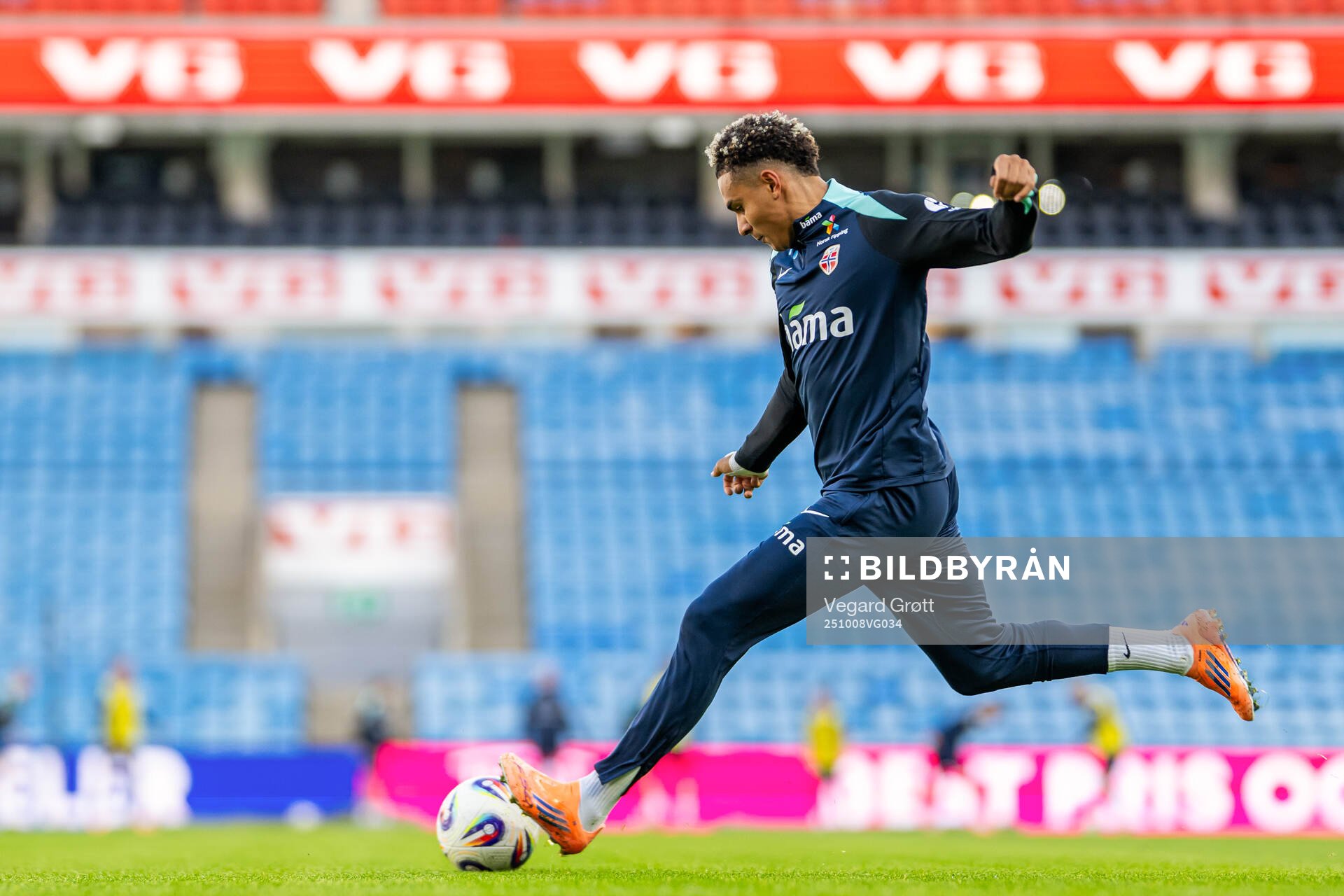Antonio Nusa of the Norwegian national football team