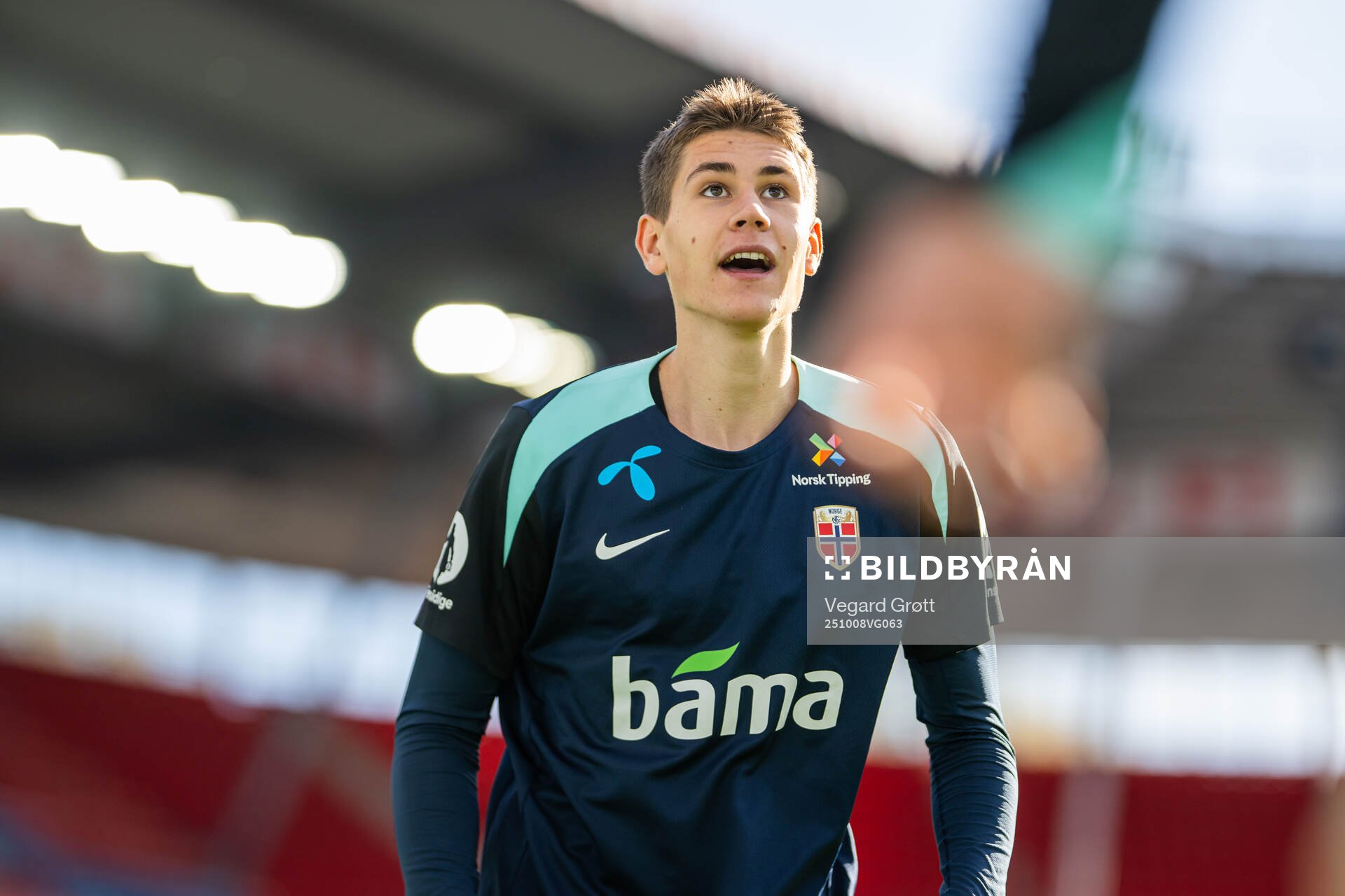 Eivind Helland of the Norwegian national football team