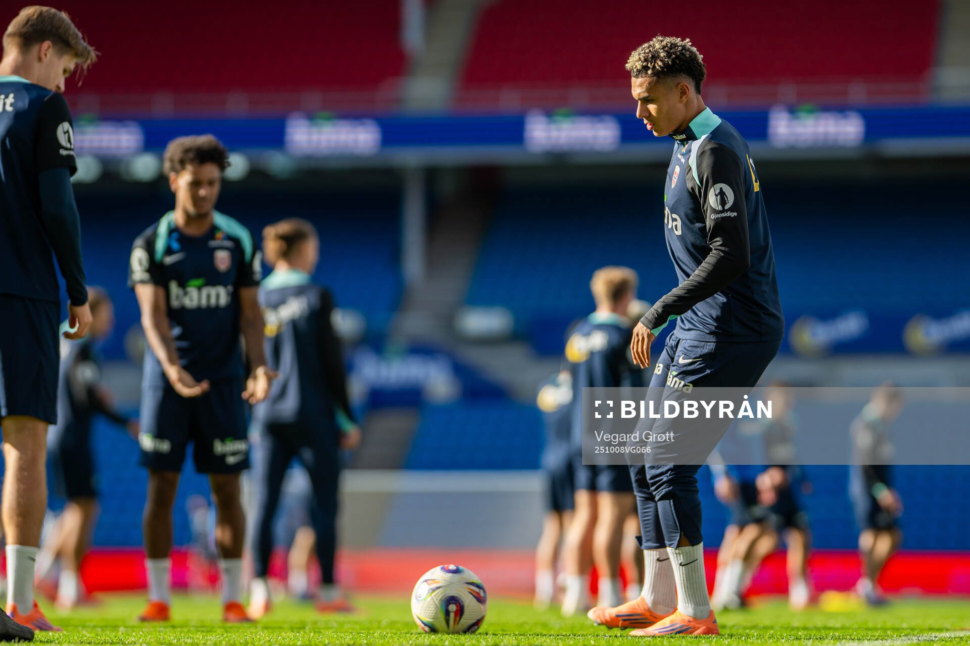Antonio Nusa of the Norwegian national football team