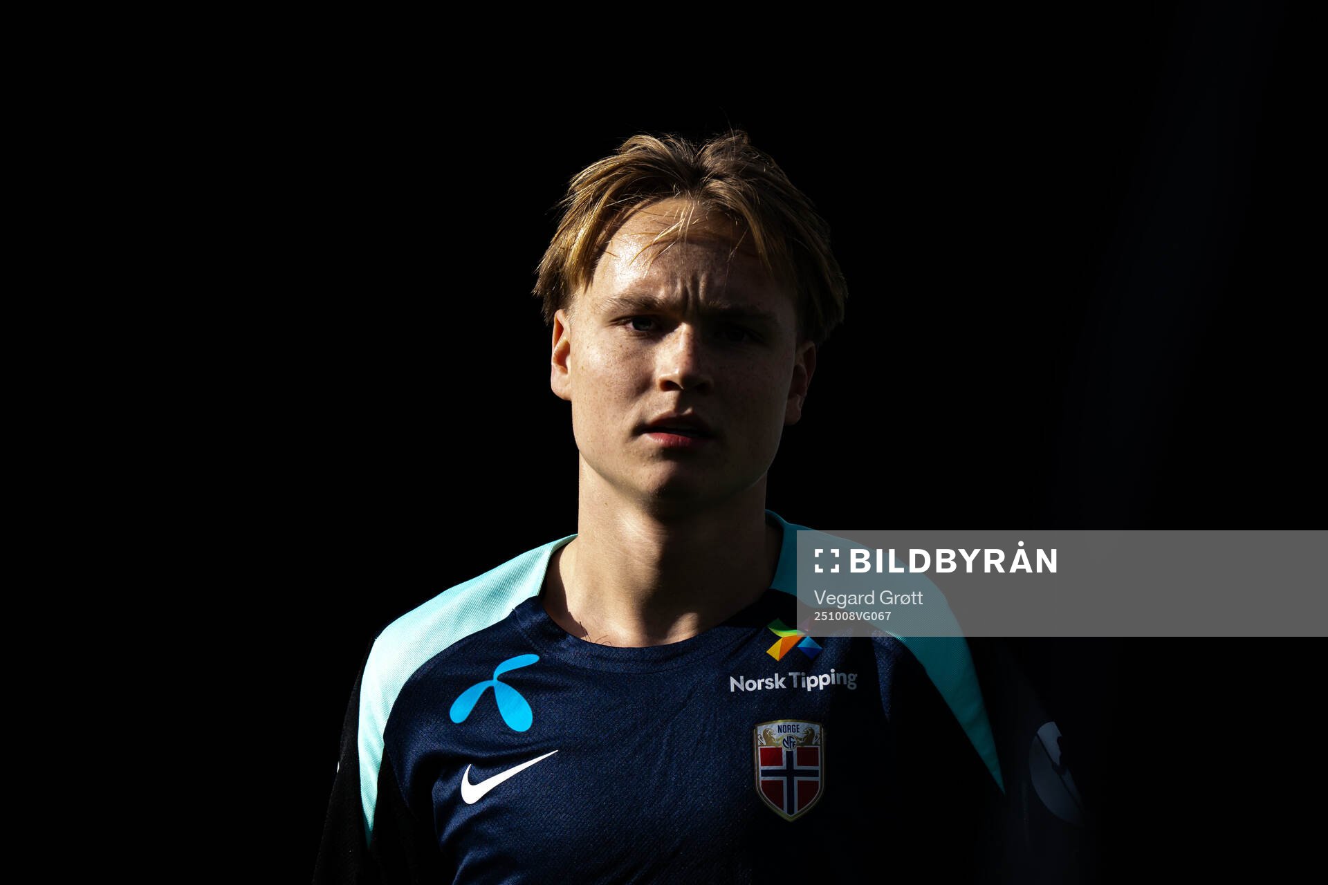 Andreas Schjelderup of the Norwegian national football team