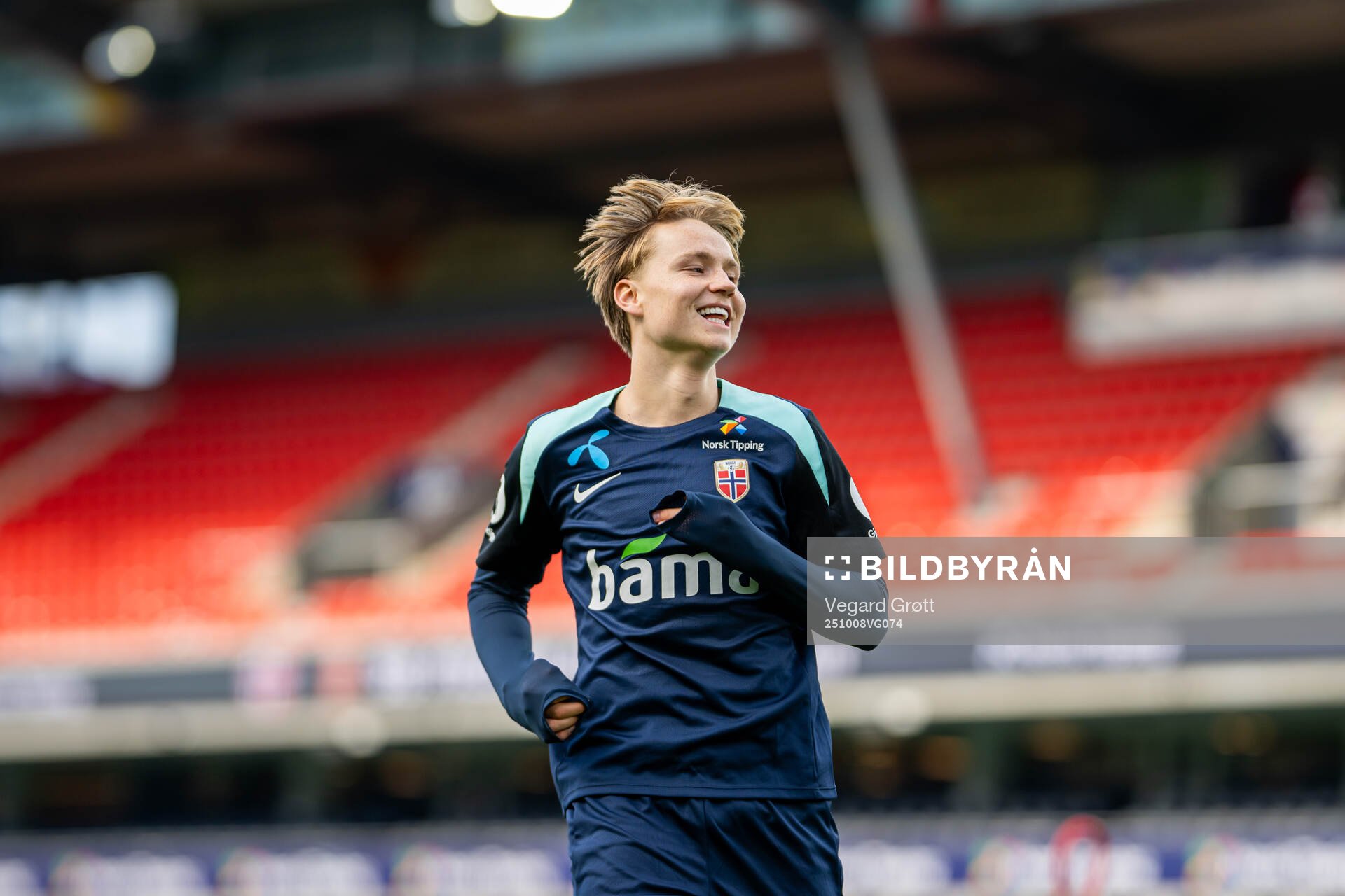 Andreas Schjelderup of the Norwegian national football team