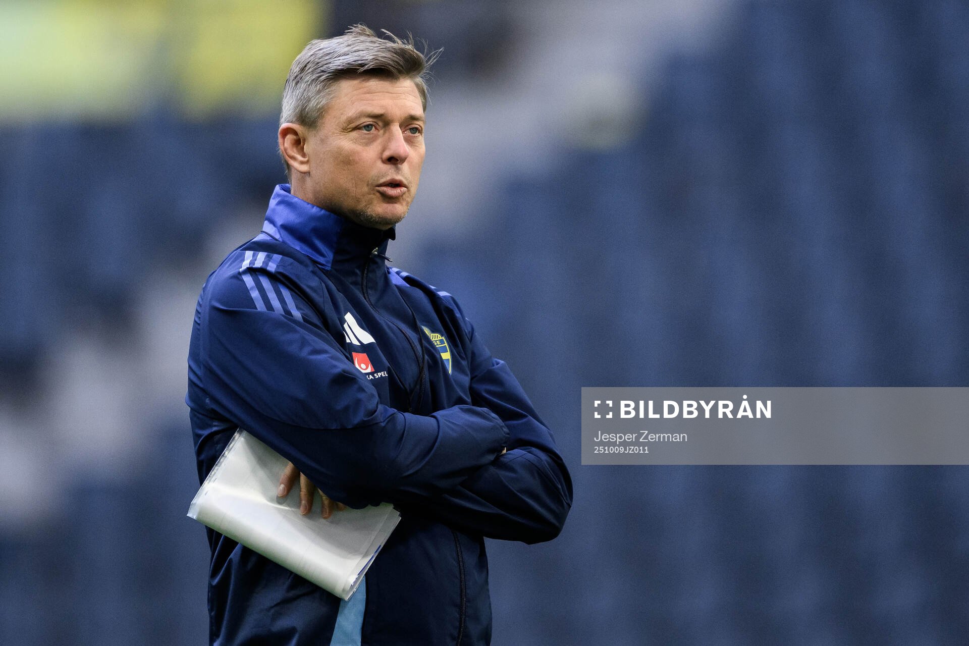 Head coach Jon Dahl Tomasson of the Swedish men's national