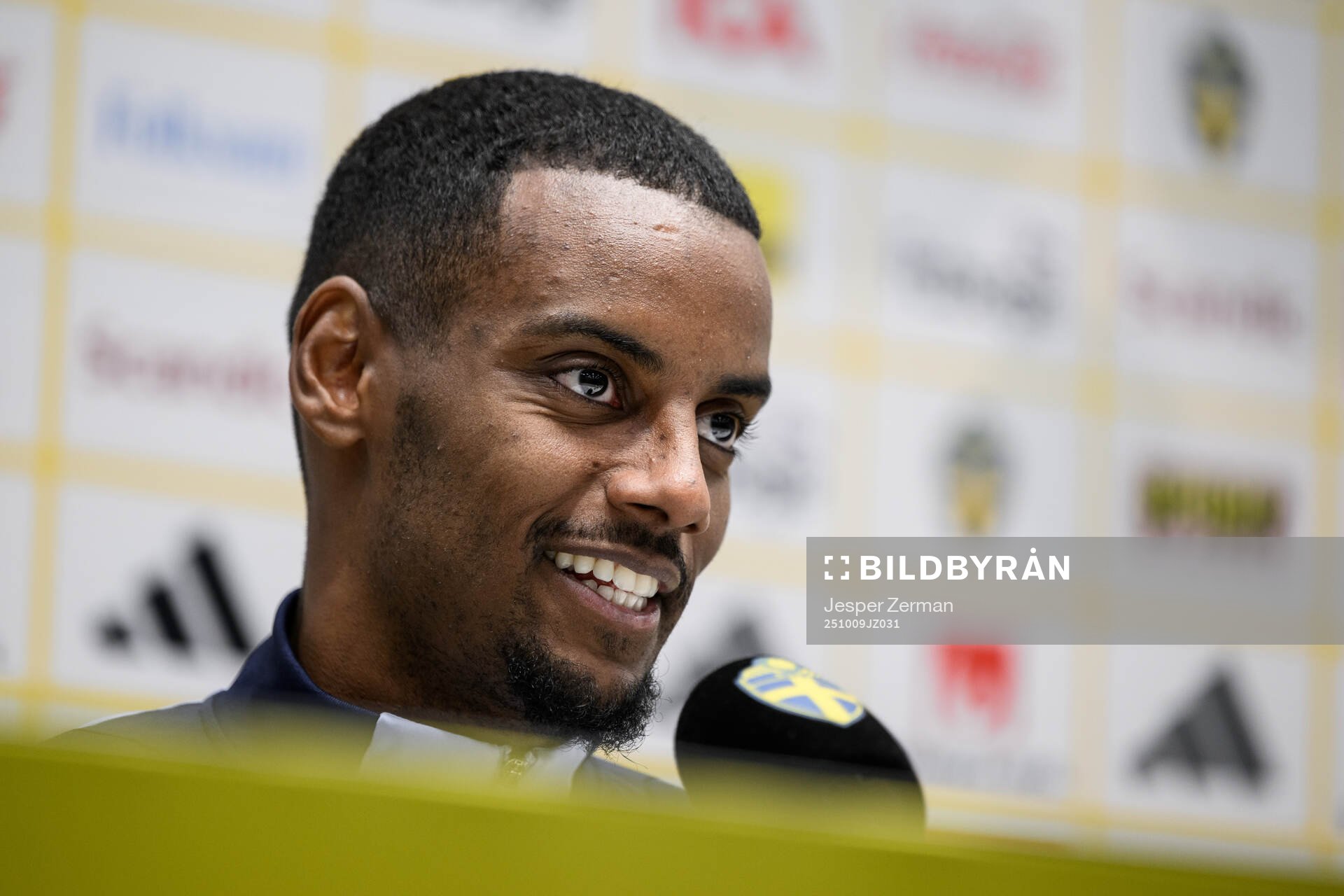Alexander Isak of the Swedish men's national football team