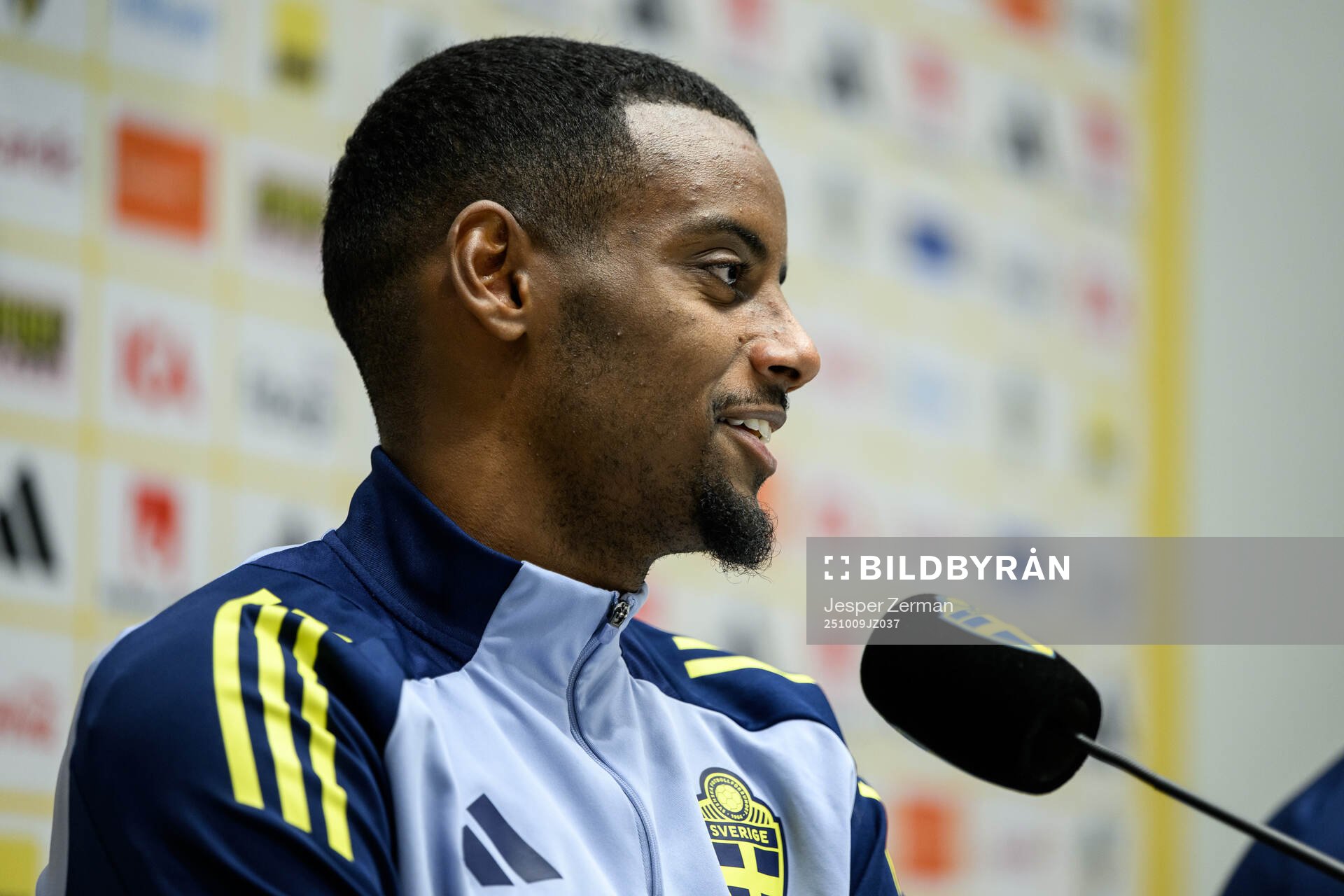 Alexander Isak of the Swedish men's national football team