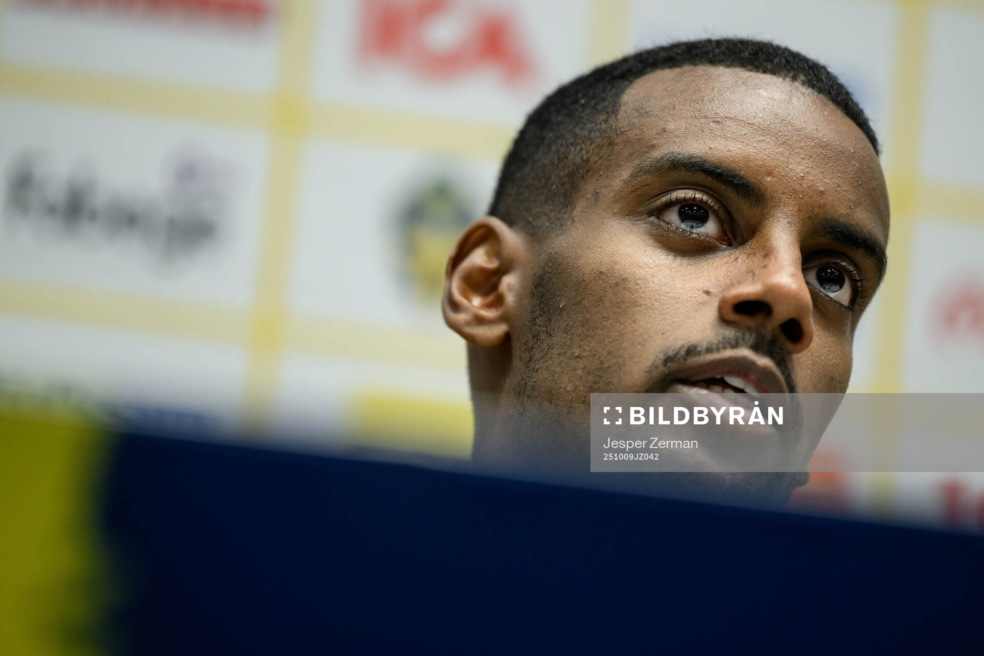 Alexander Isak of the Swedish men's national football team