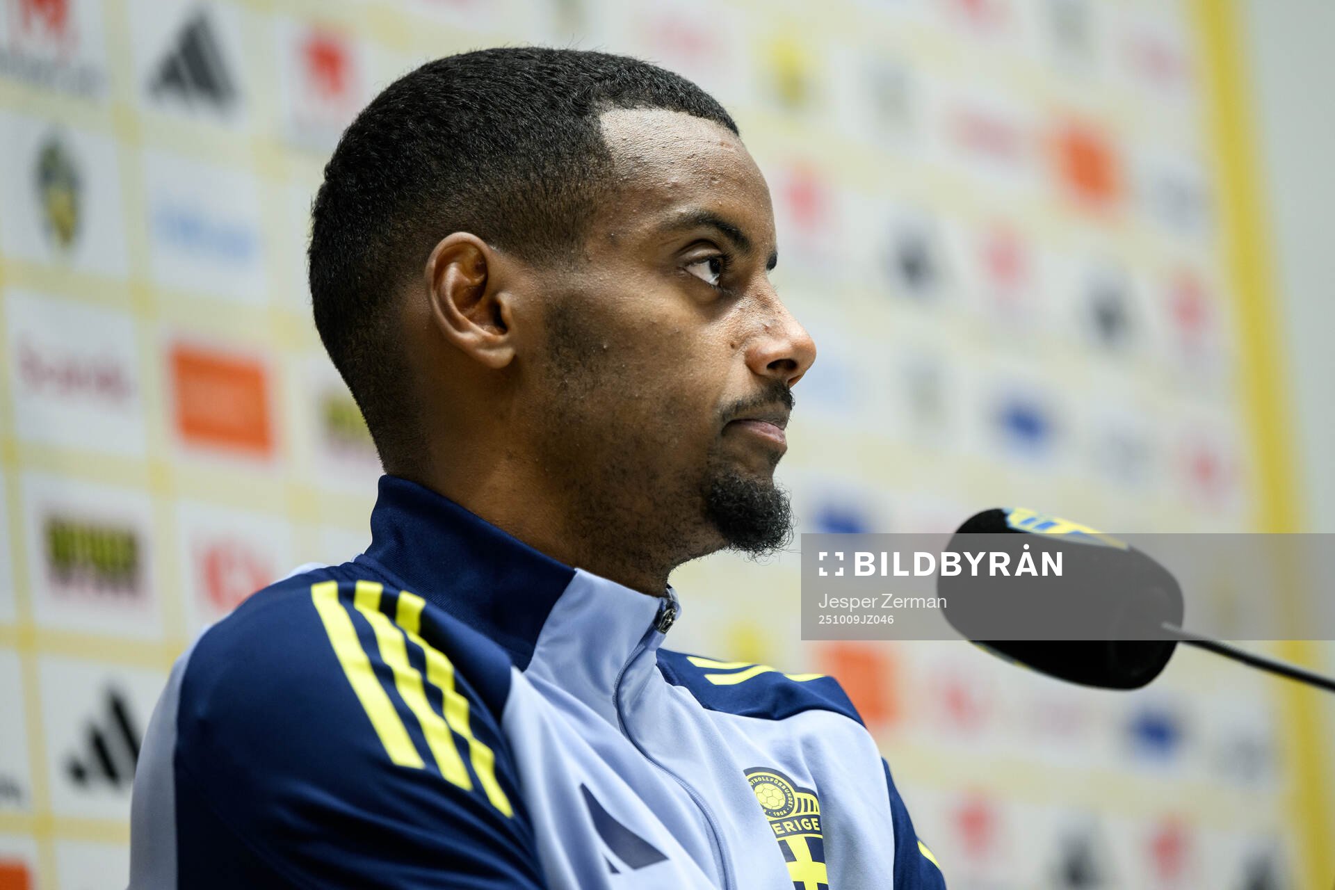 Alexander Isak of the Swedish men's national football team