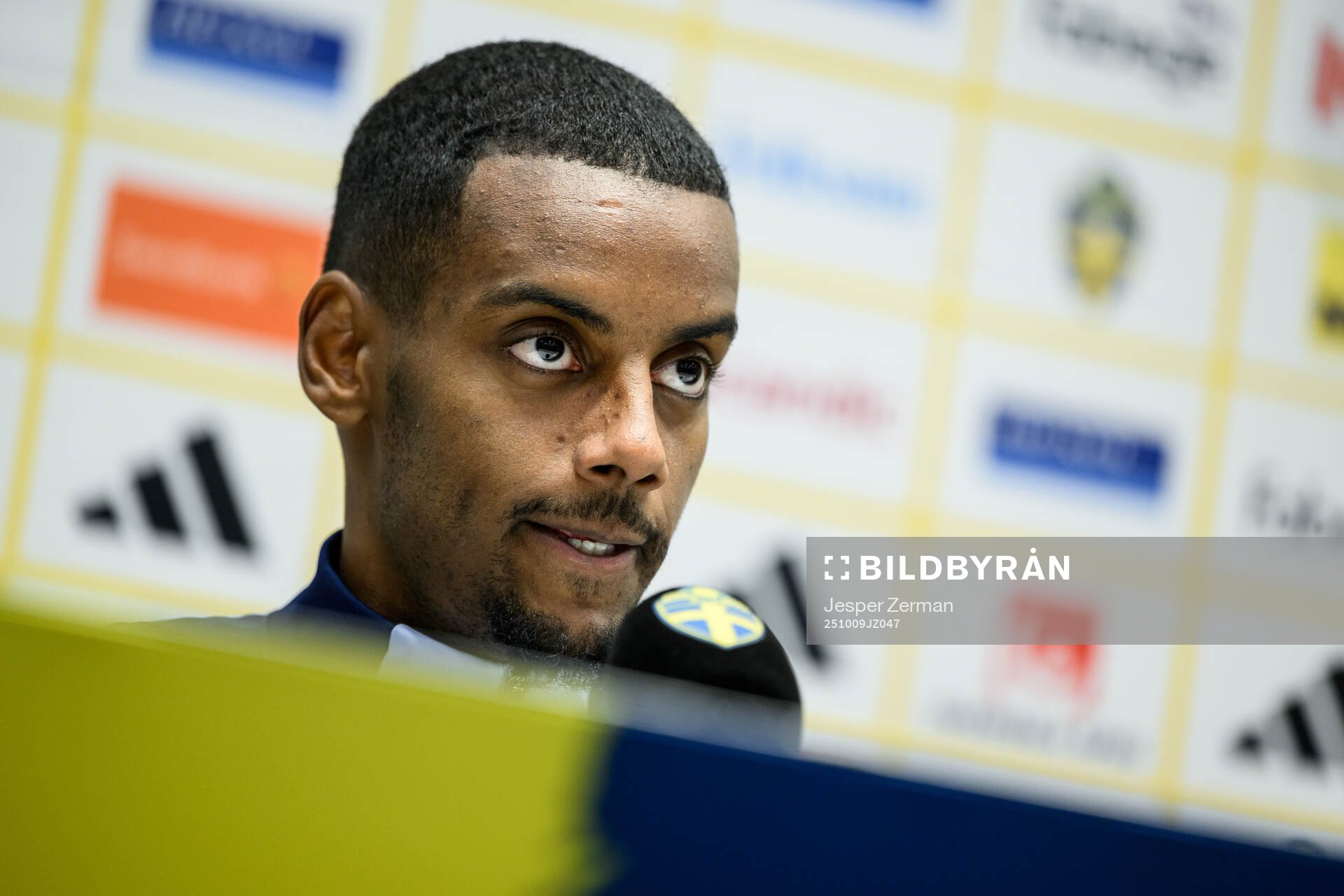 Alexander Isak of the Swedish men's national football team