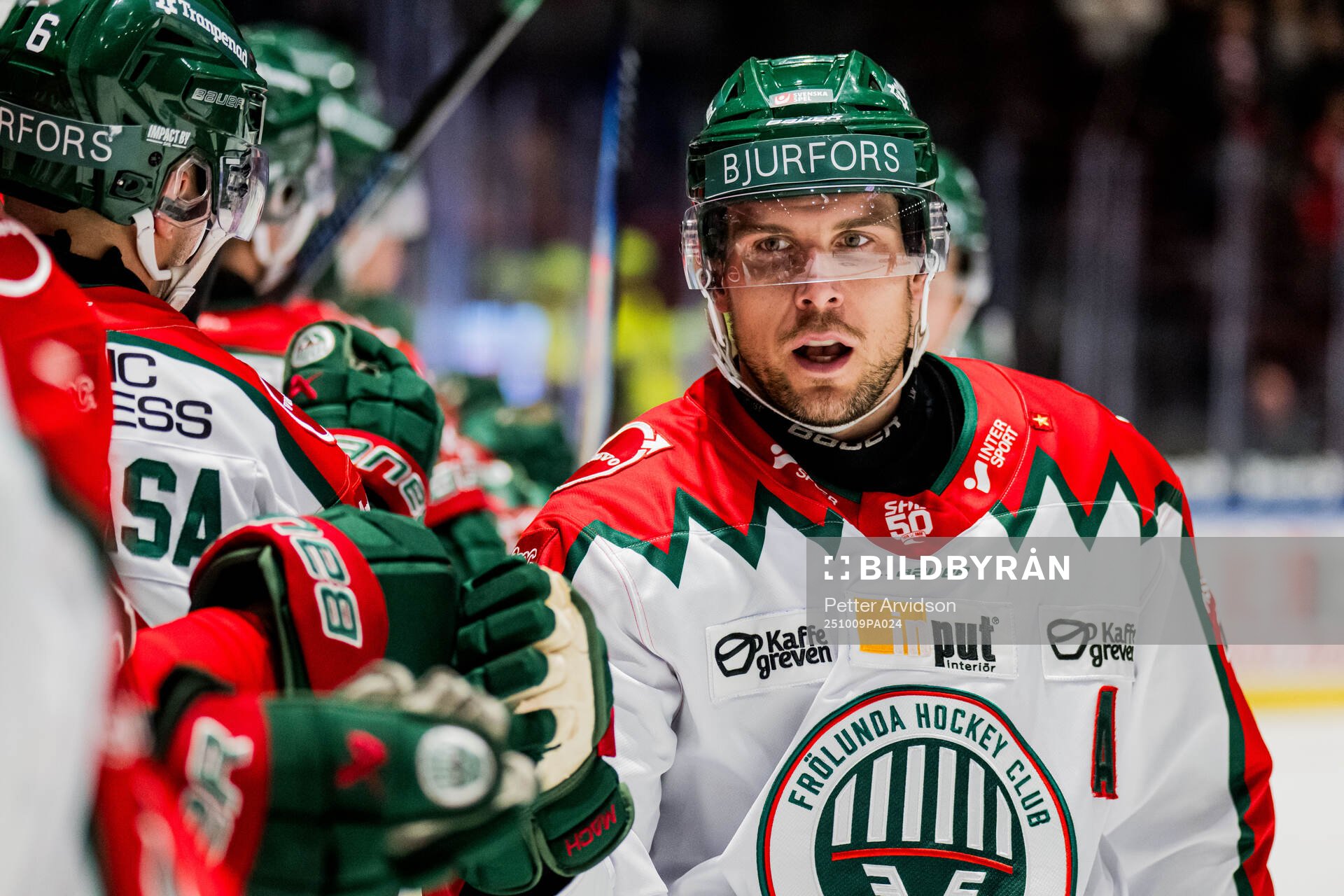 Frölundas Henrik Tömmernes jublar