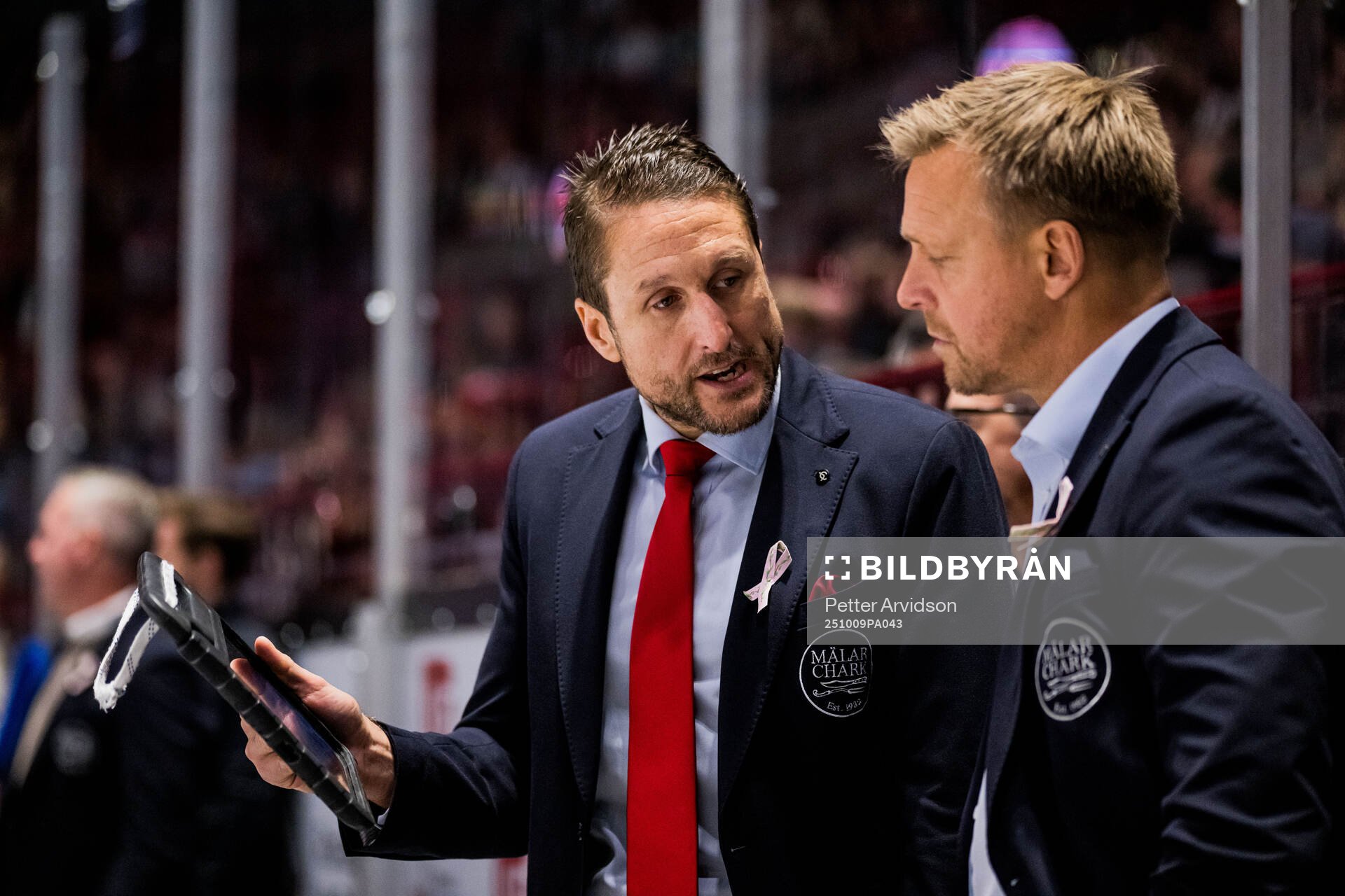 Malmö Redhawks tränare Tomas Kollar och assisterande