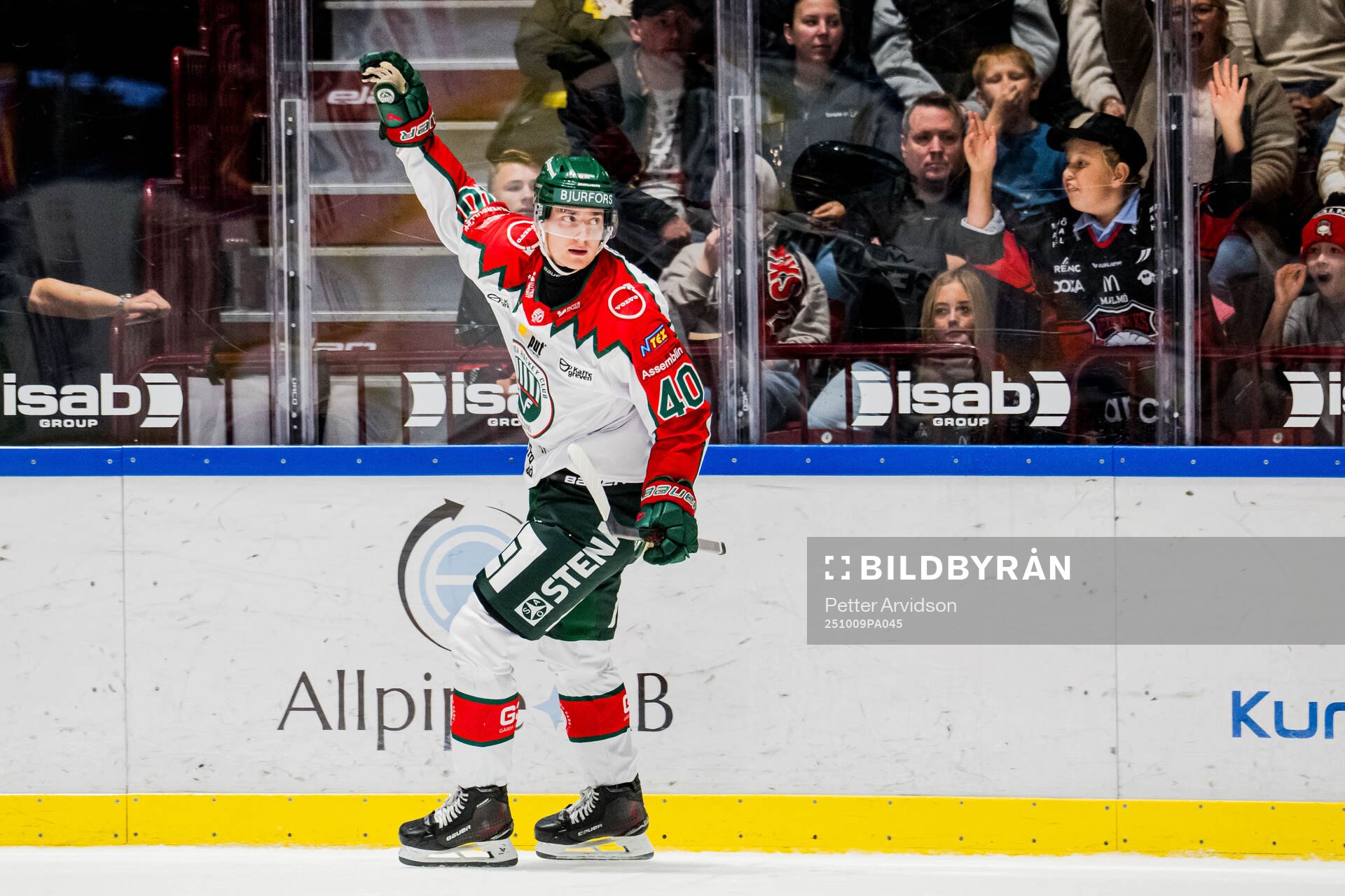 Frölundas Jacob Peterson jublar
