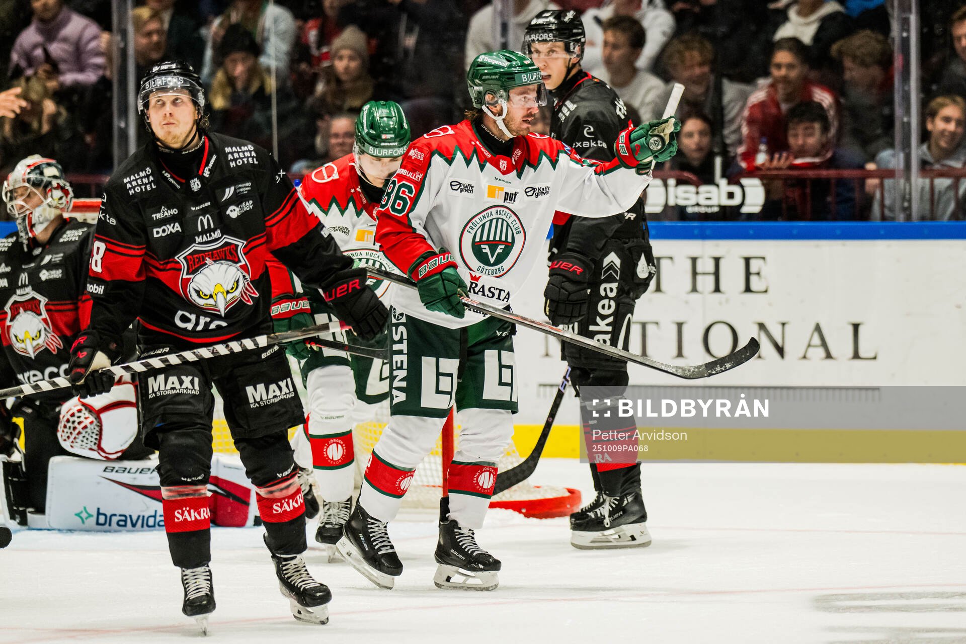 Frölundas Erik Thorell jublar