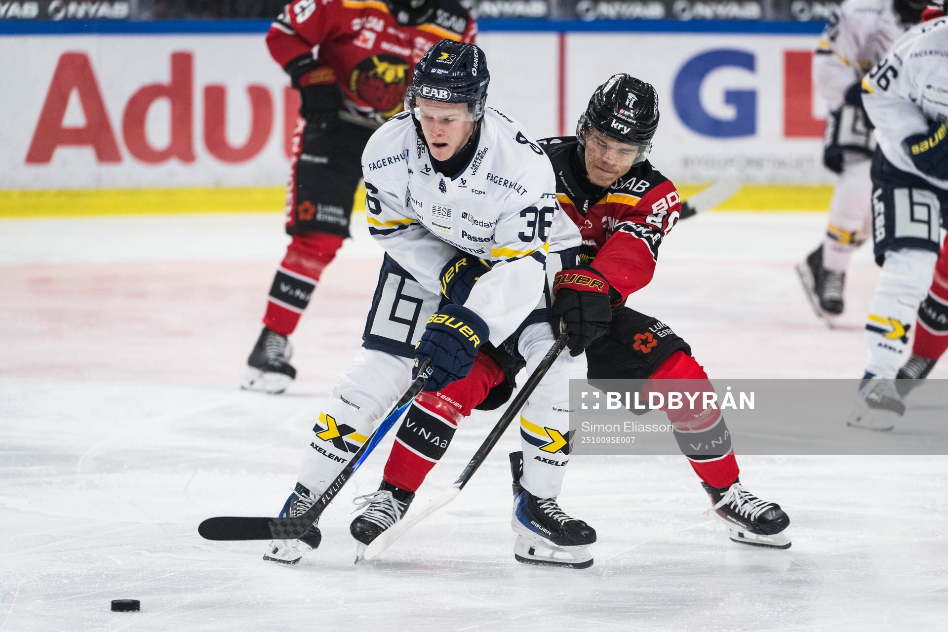 HV71s Martin Johnsen och Luleås Casper Juustovaara Karlsson