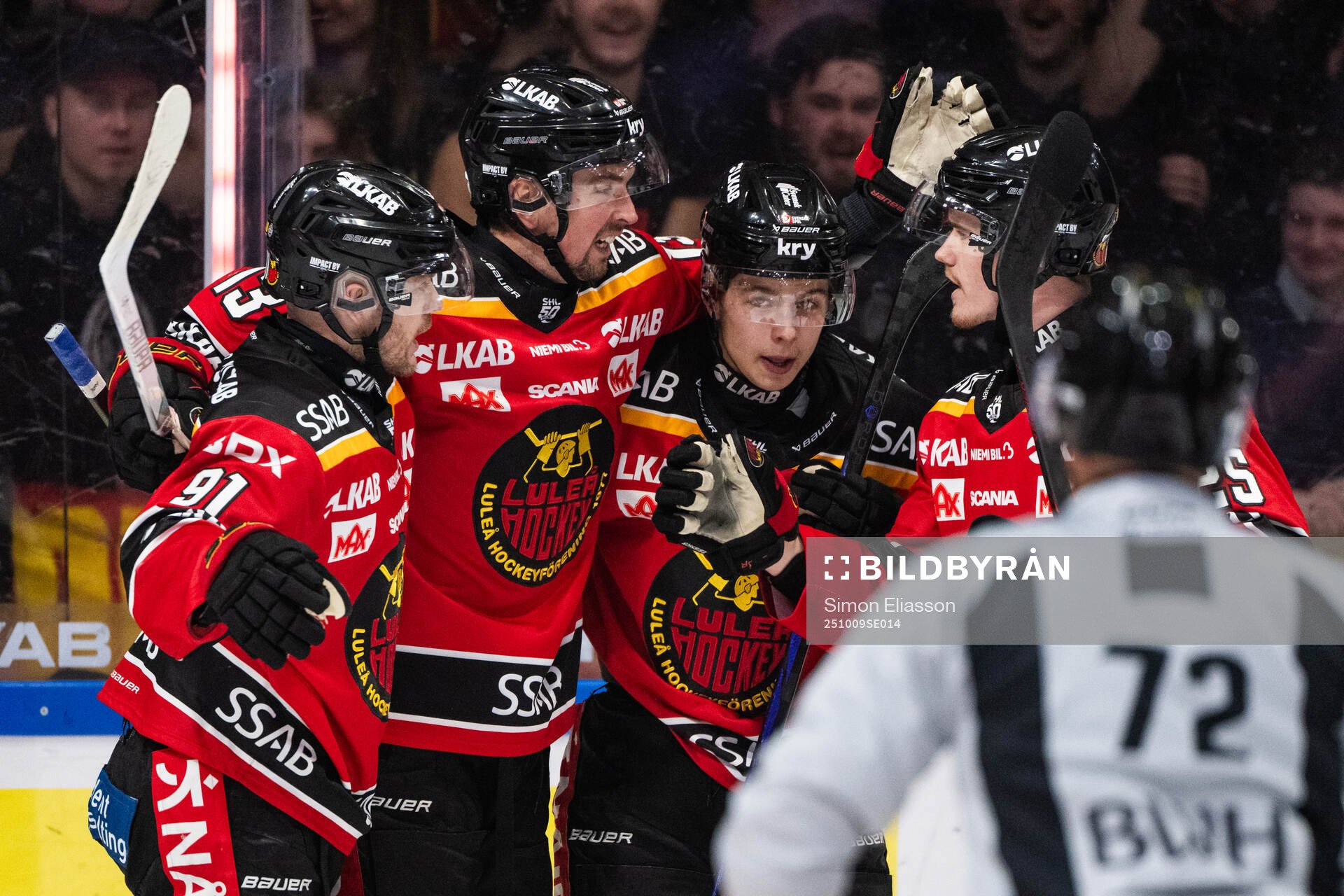 Luleås Brian O'Neill, Eetu Koivistoinen, Isac Hedqvist och