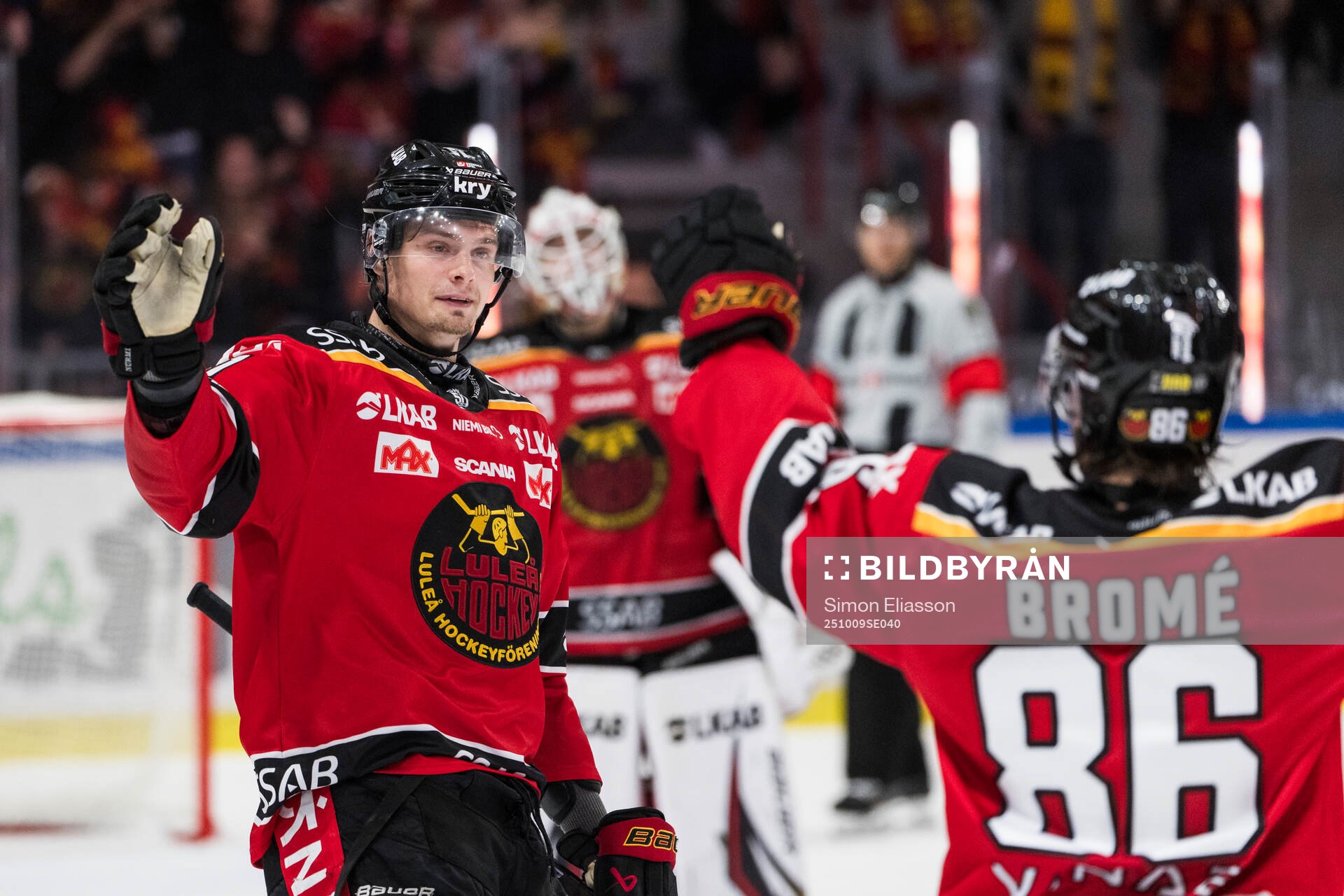 Luleås Markus Nurmi jublar