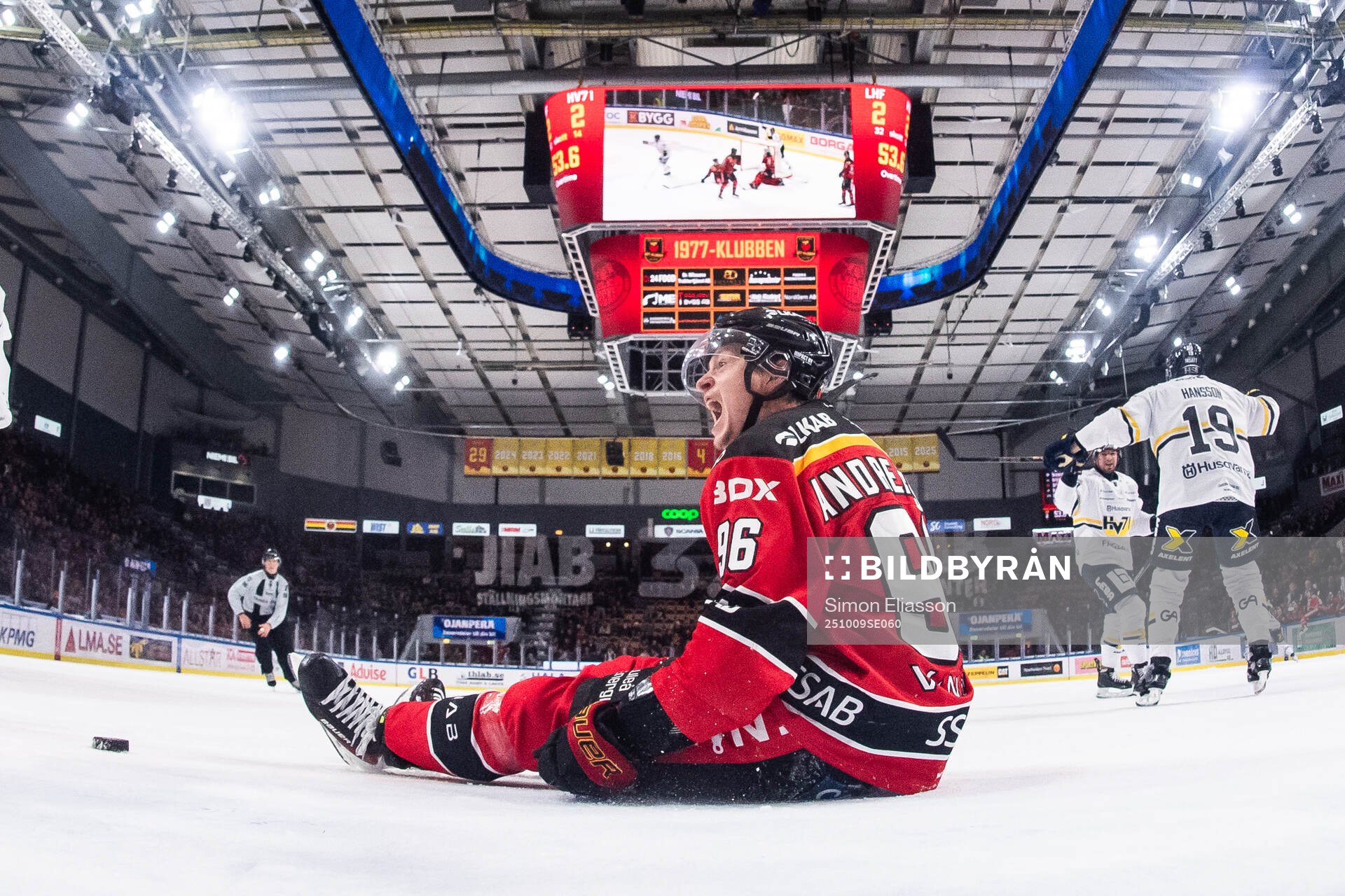 Luleås Pontus Andreasson reagerar