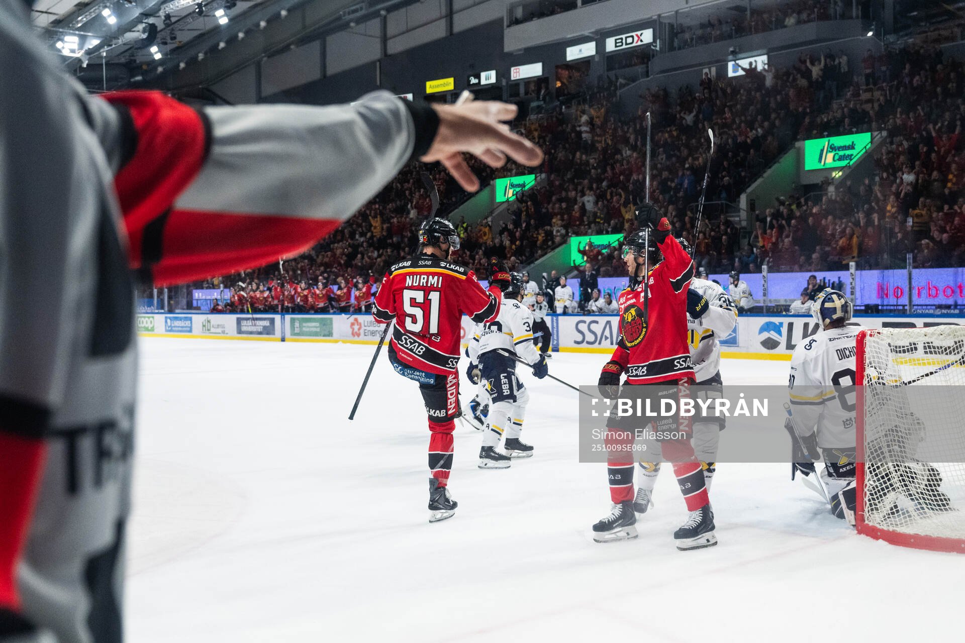 Luleås Markus Nurmi jublar