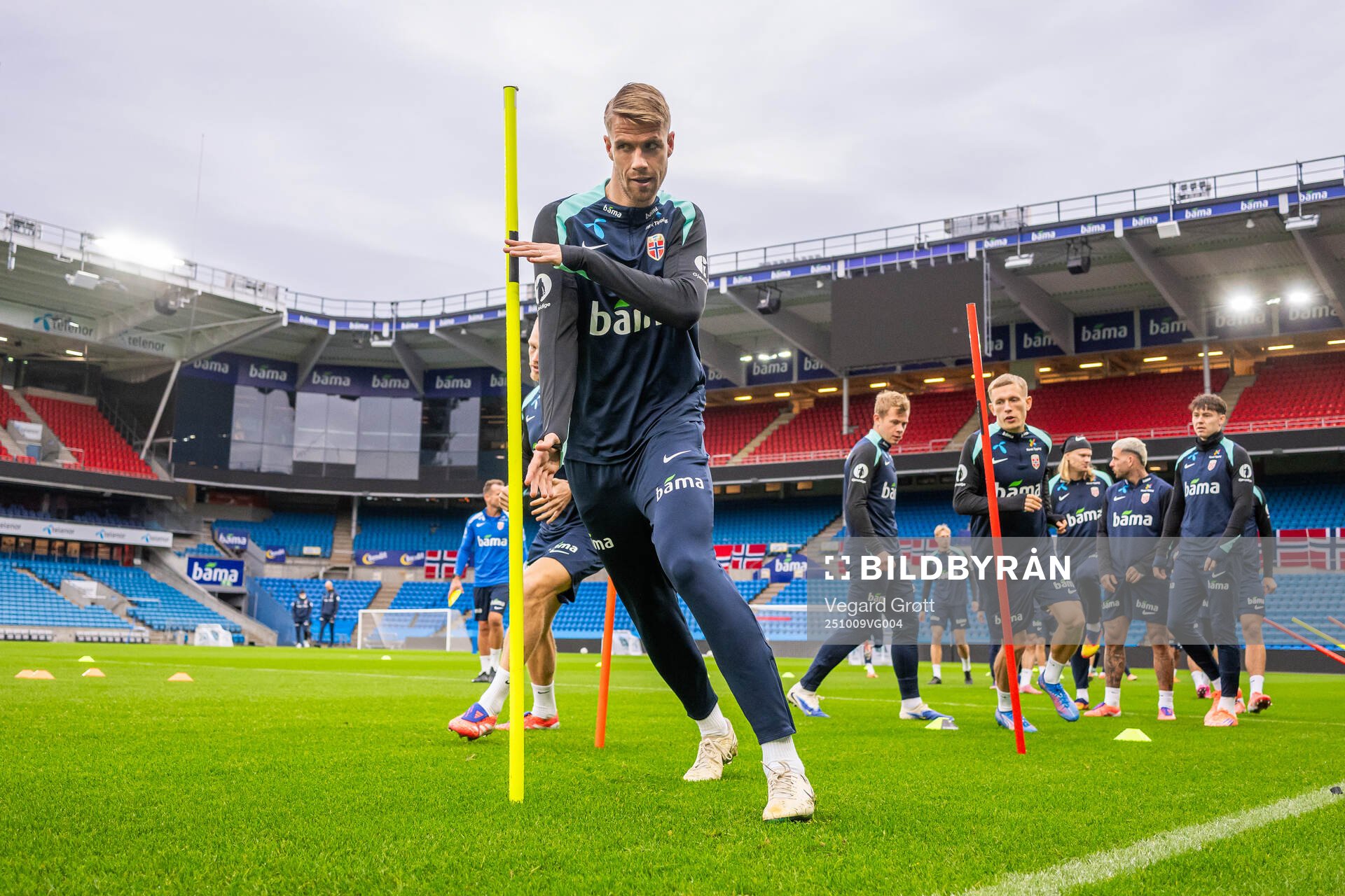 Kristoffer Ajer of the Norwegian national football team