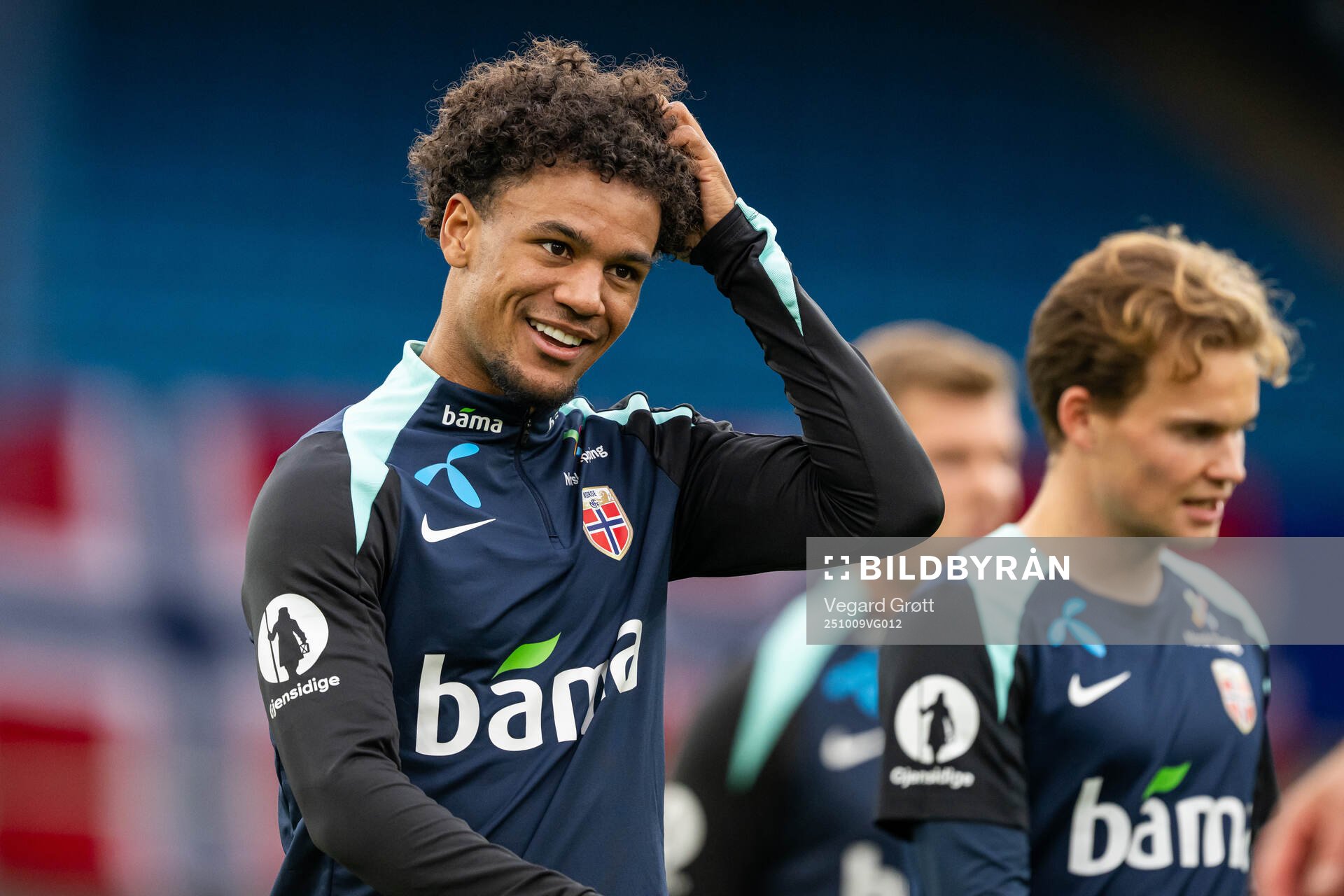 Oscar Bobb of the Norwegian national football team