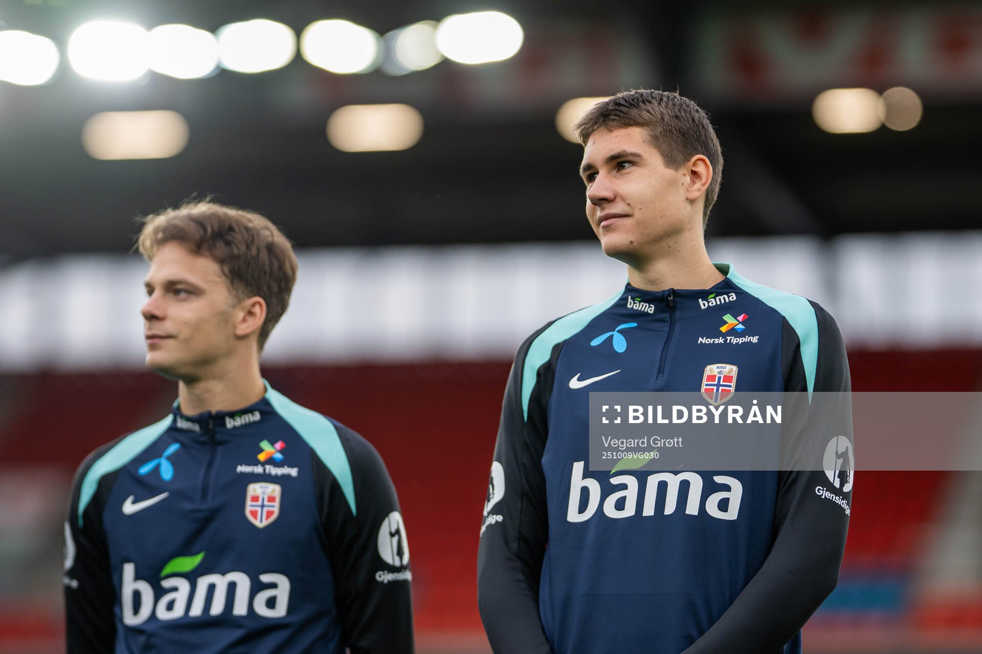 Felix Horn Myhre and Eivind Helland of the Norwegian