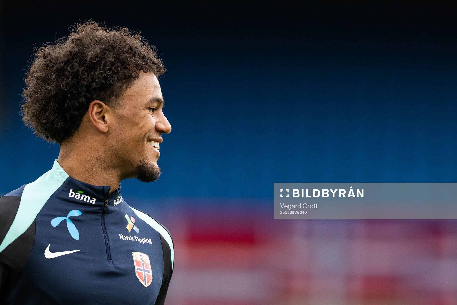 Oscar Bobb of the Norwegian national football team