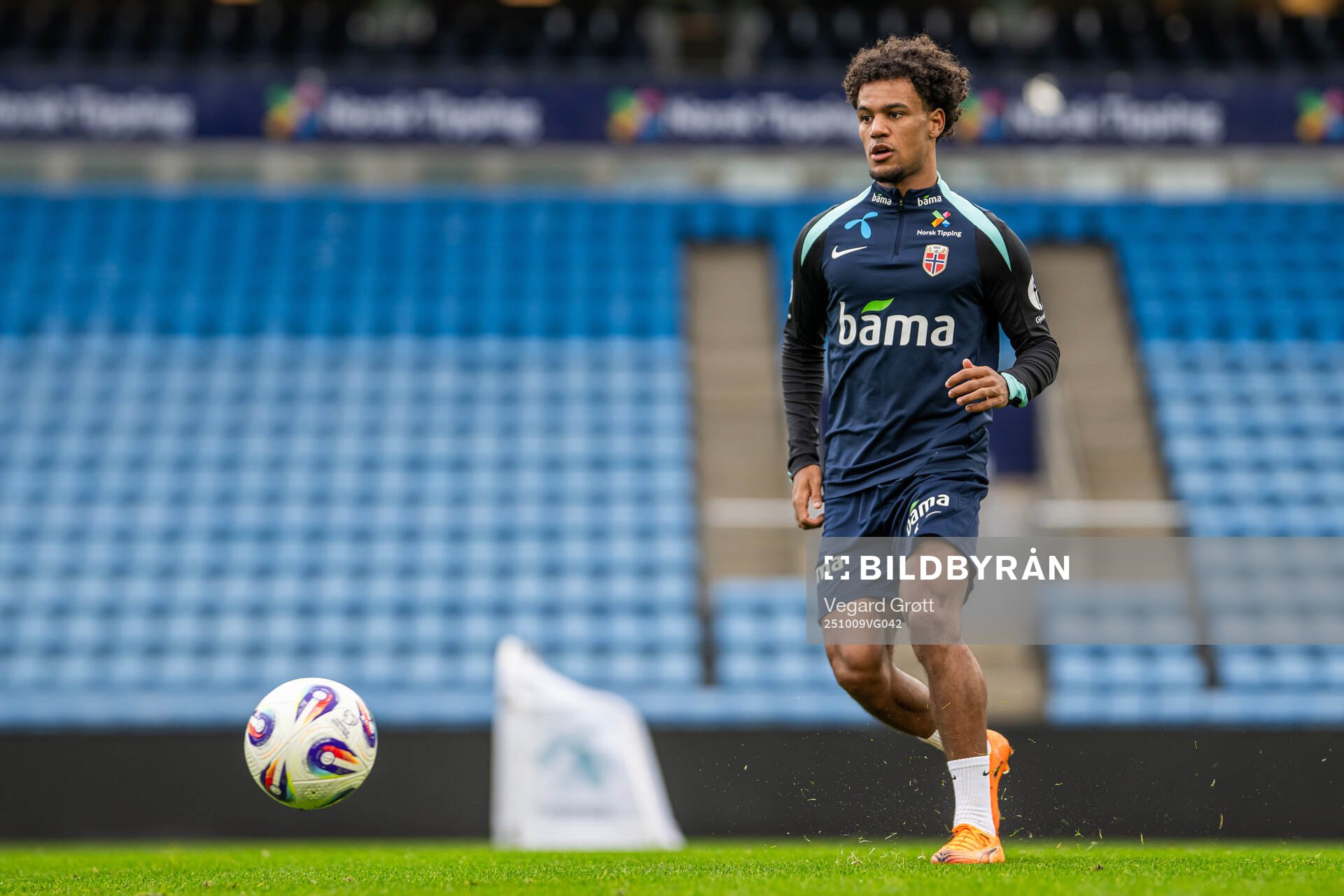 Oscar Bobb of the Norwegian national football team