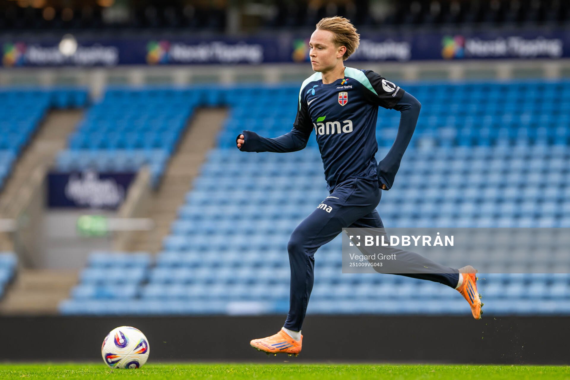 Andreas Schjelderup of the Norwegian national football team