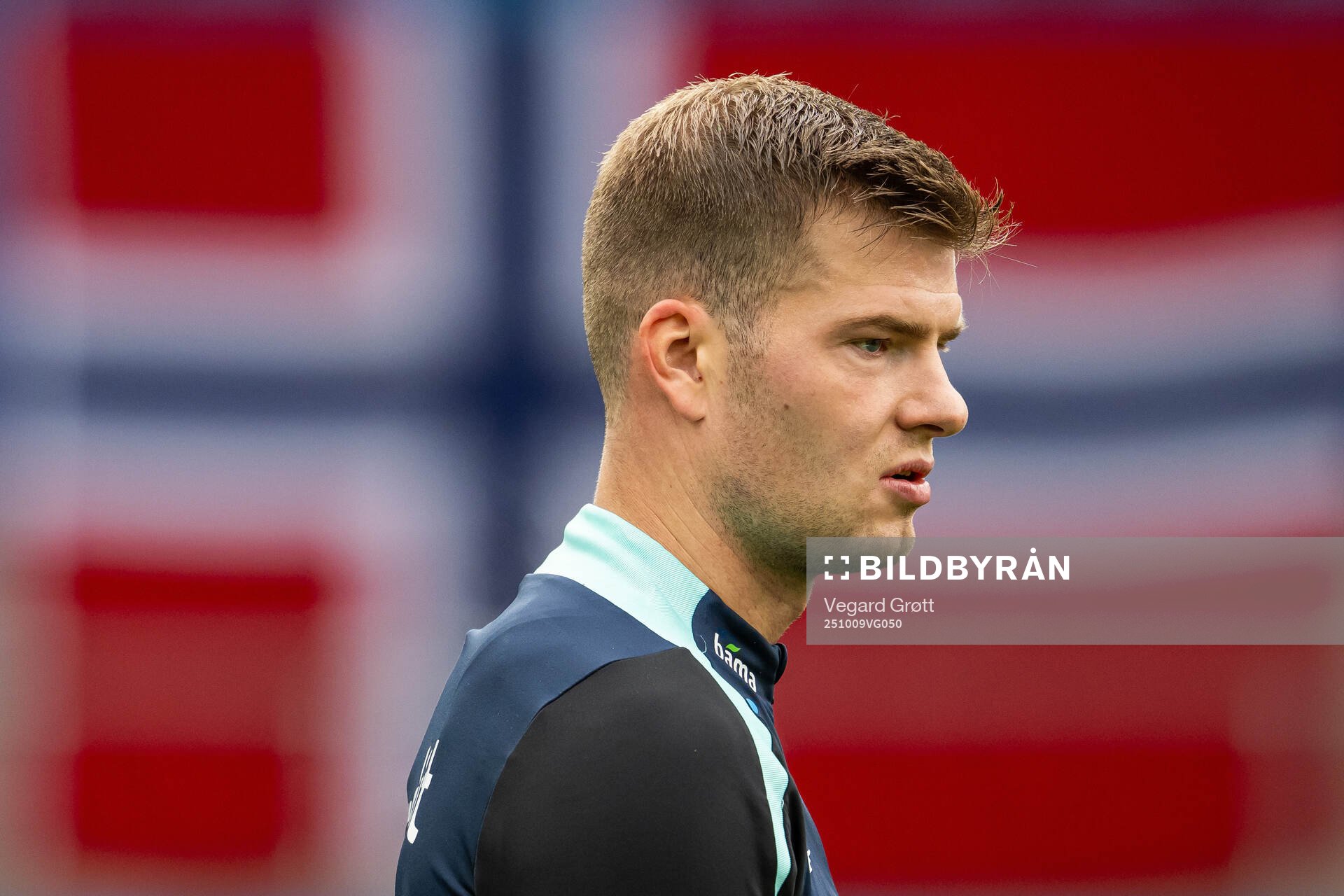 Alexander Sørloth of the Norwegian national football team